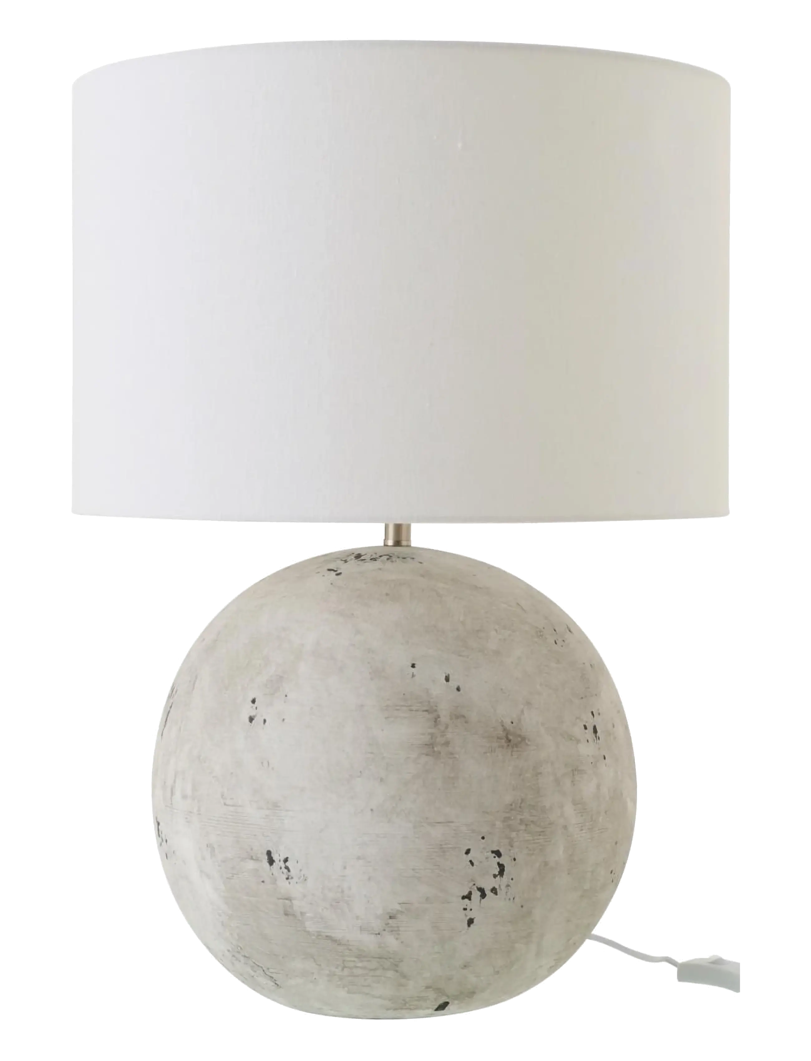 J-Line Table Lamp Ball Ceramic Grey, Bordlampe, Grå, Str: H62CM