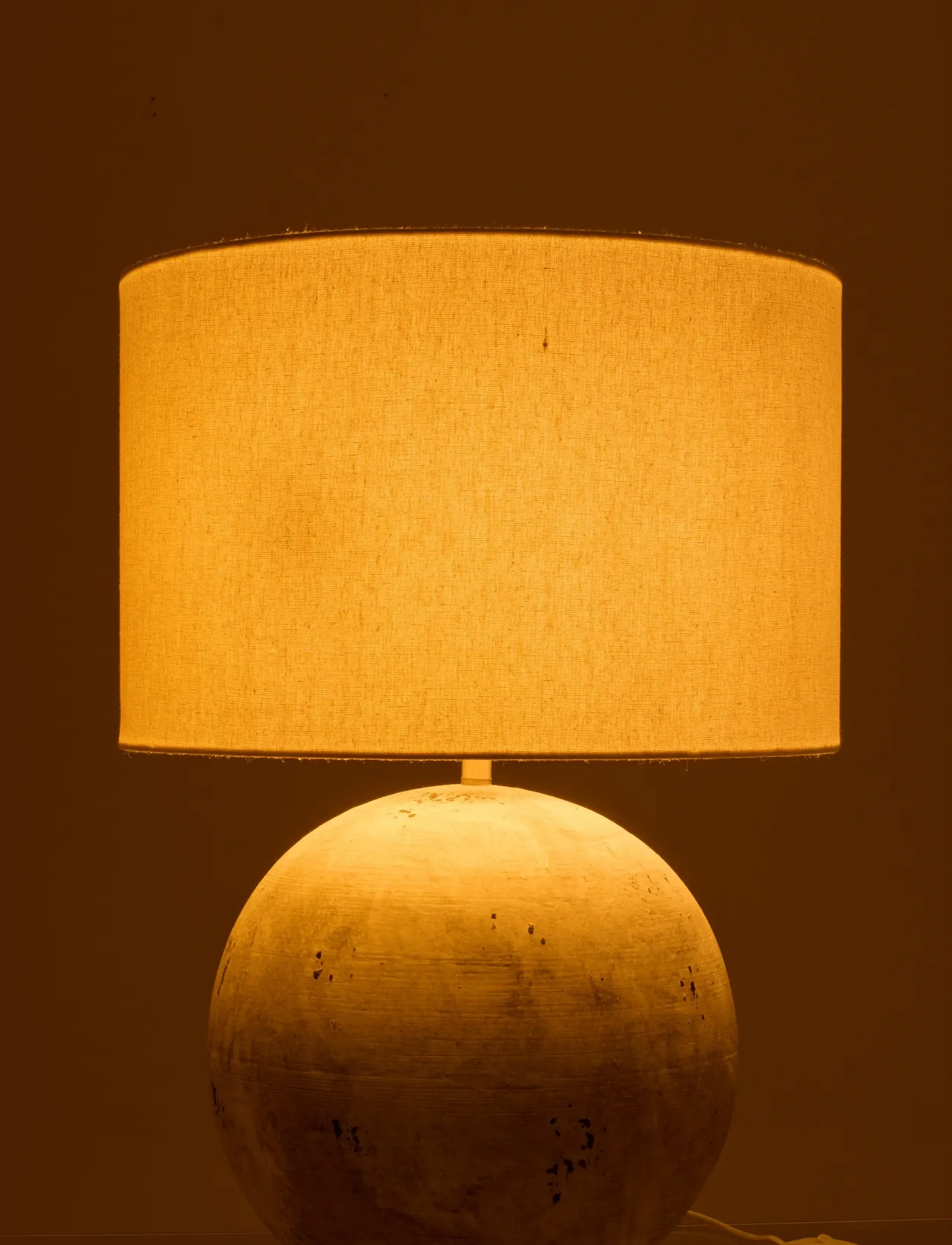 J-Line Table Lamp Ball Ceramic Grey, H62 cm, Lighting, Grau - Lamps, Homeware