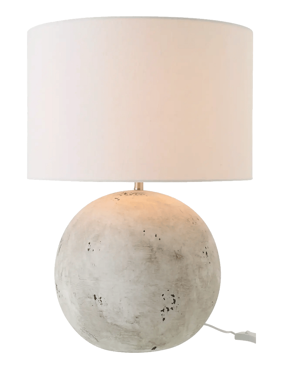 J-Line - TABLE LAMP BALL CERAMIC GREY - lampy na biurko - grey - 2