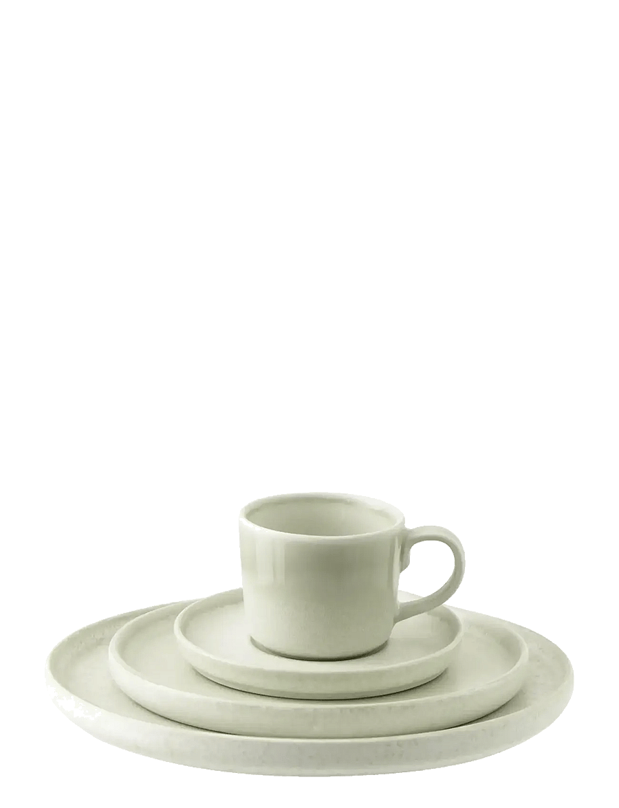 J-Line - CUP LUNA STONEWARE LIGHT GREEN - tējas krūzes - green - 1