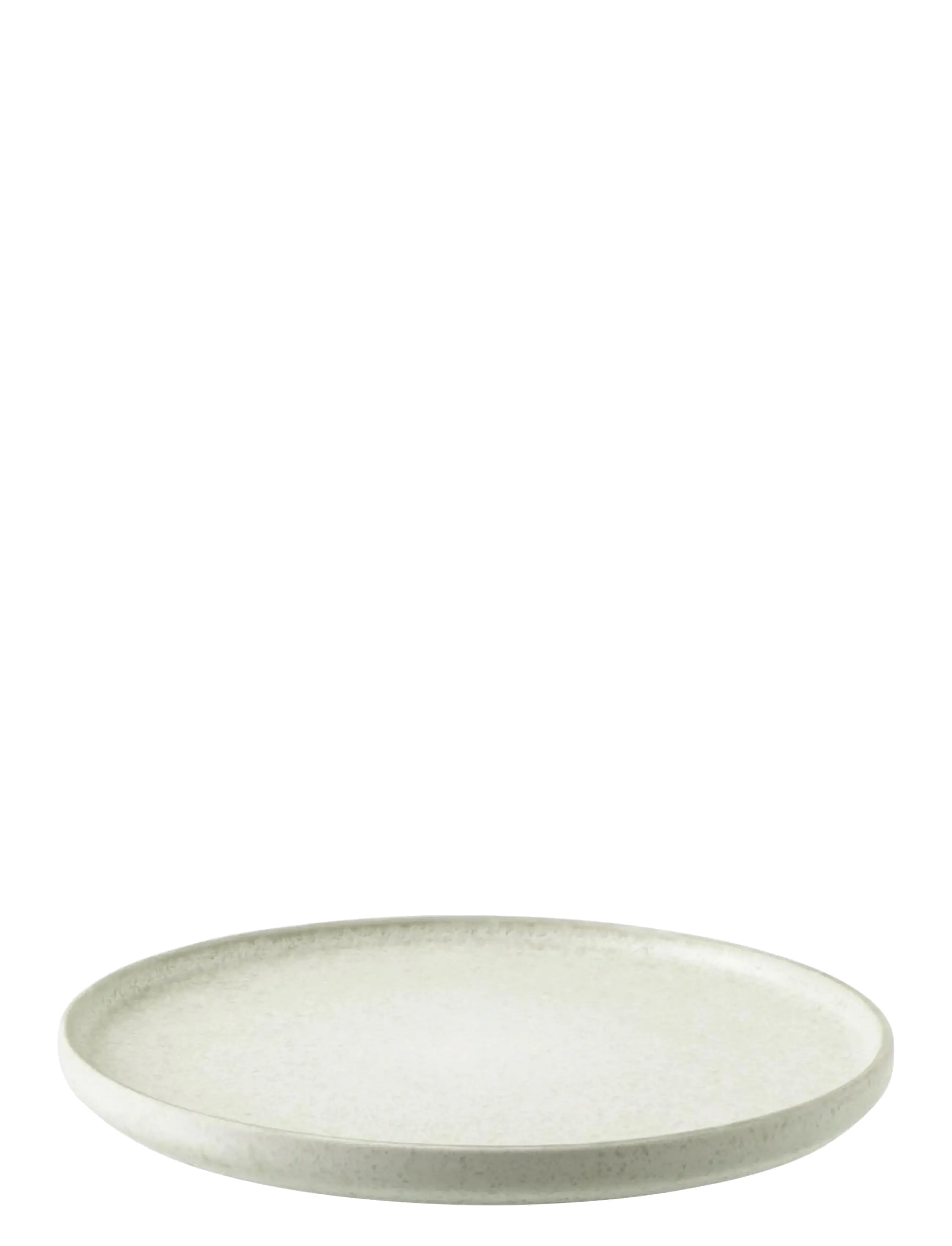 J-Line Plate Luna Stoneware Grn L, Dinner Plade, Grå, Str: Ø 26.7 CM