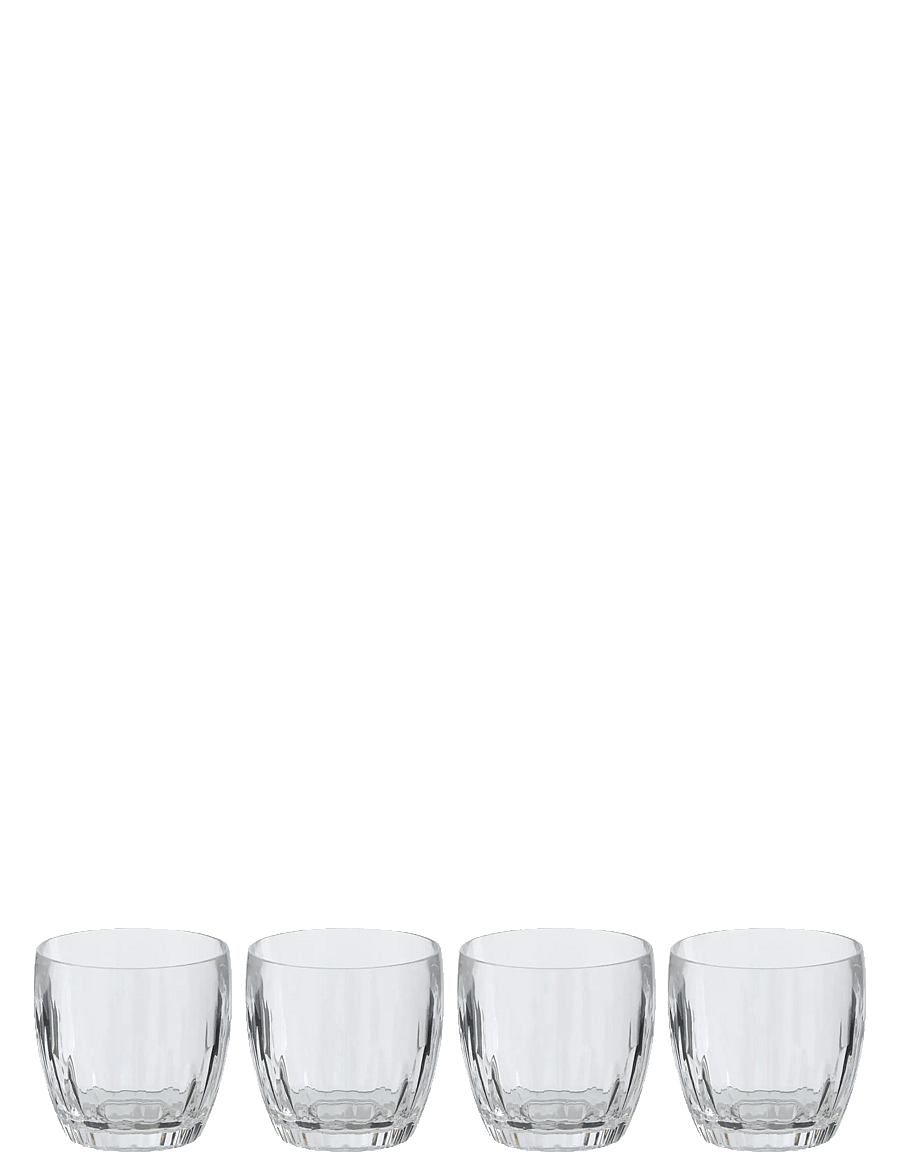 J-Line - S/4 DRINKING GLASS ACR TR - dzeramās glāzes - transparent - 1
