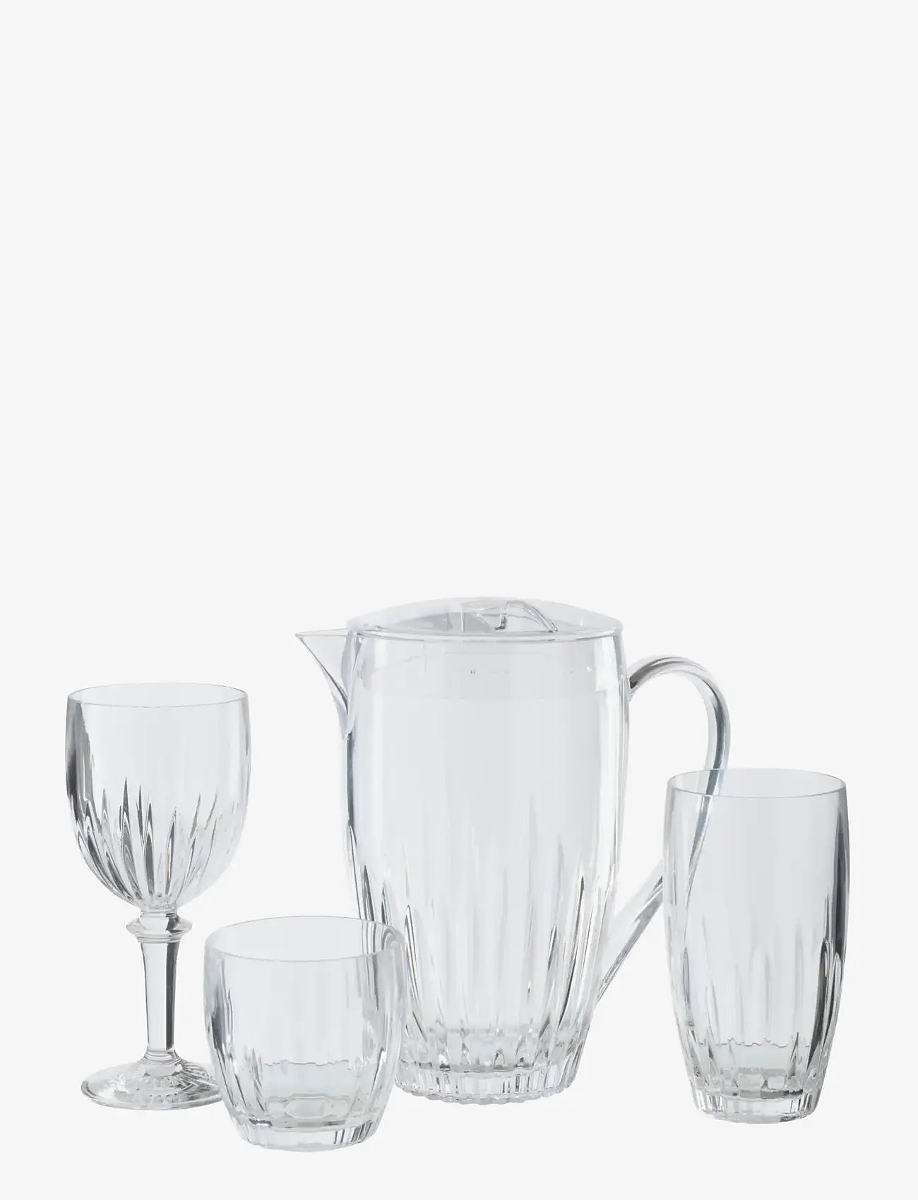 J-Line - PITCHER ACRYLIC TRANSPARENT - water carafes - transparent - 2