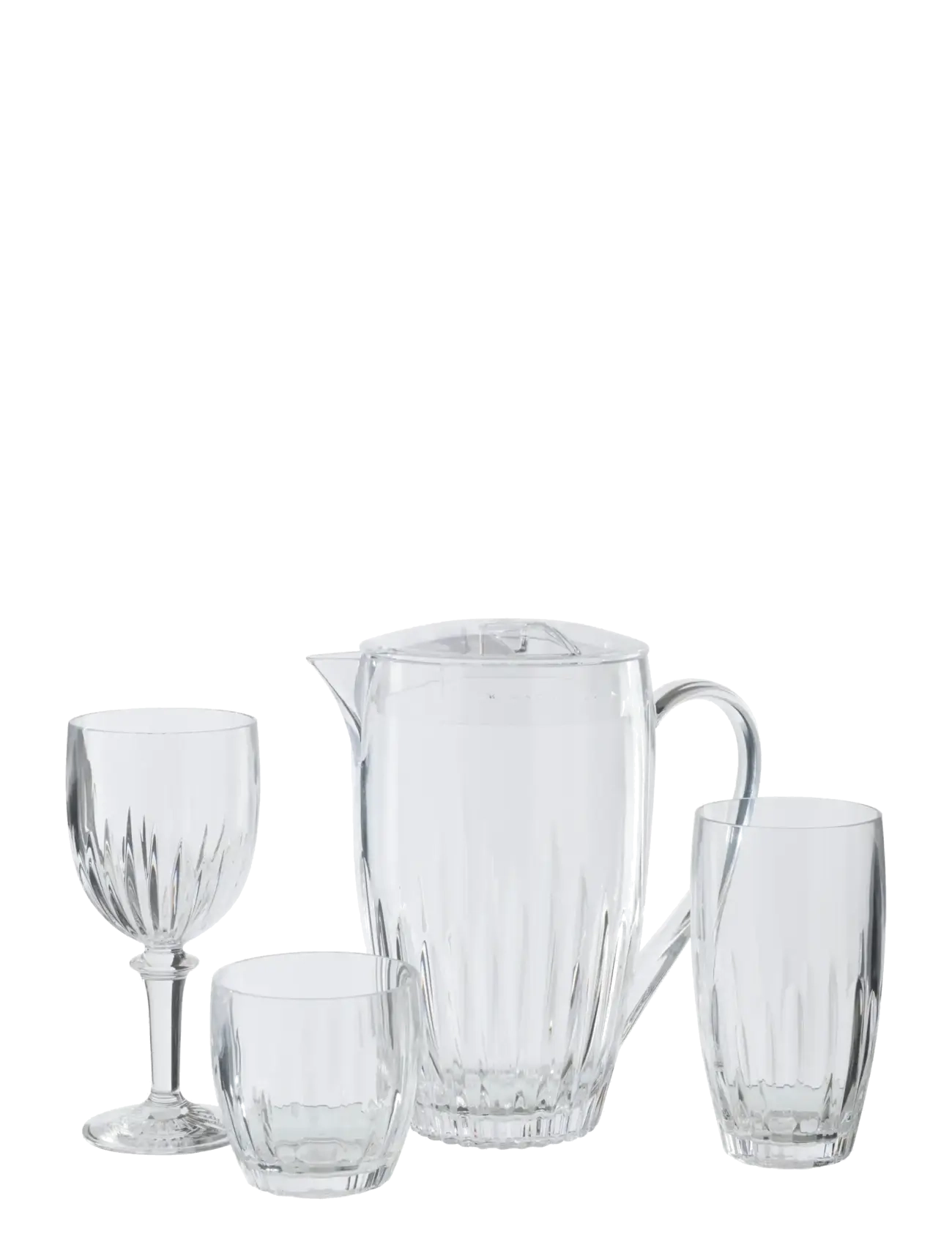 J-Line - PITCHER ACRYLIC TRANSPARENT - water carafes - transparent - 2
