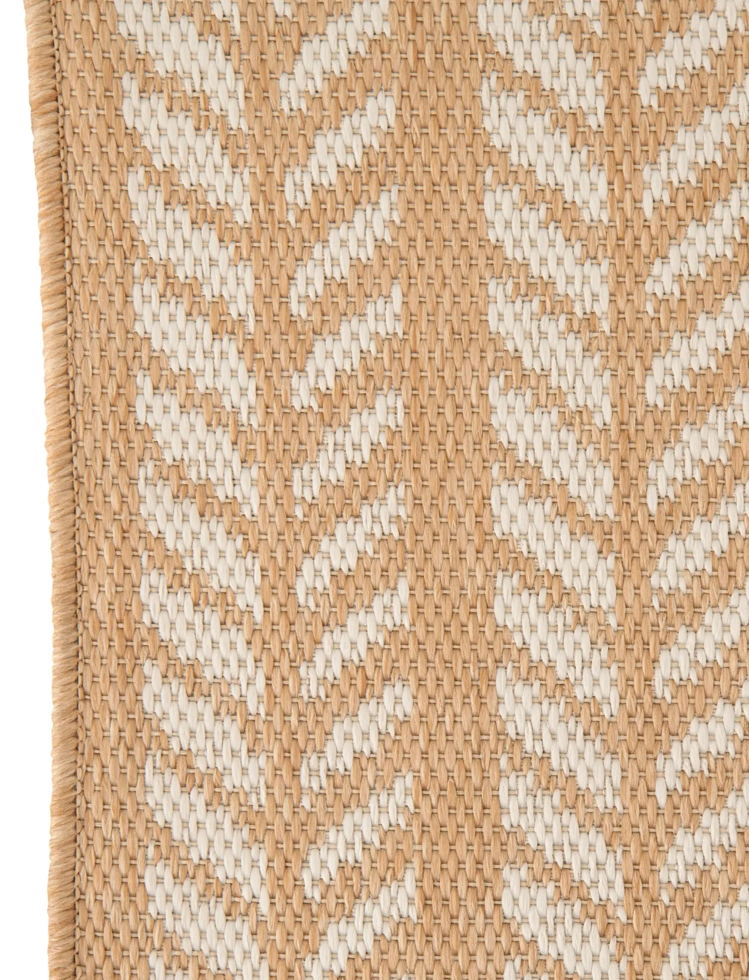 J-Line - RUG OUTDOOR ARROW WH/NAT - andre tæpper - white - 2