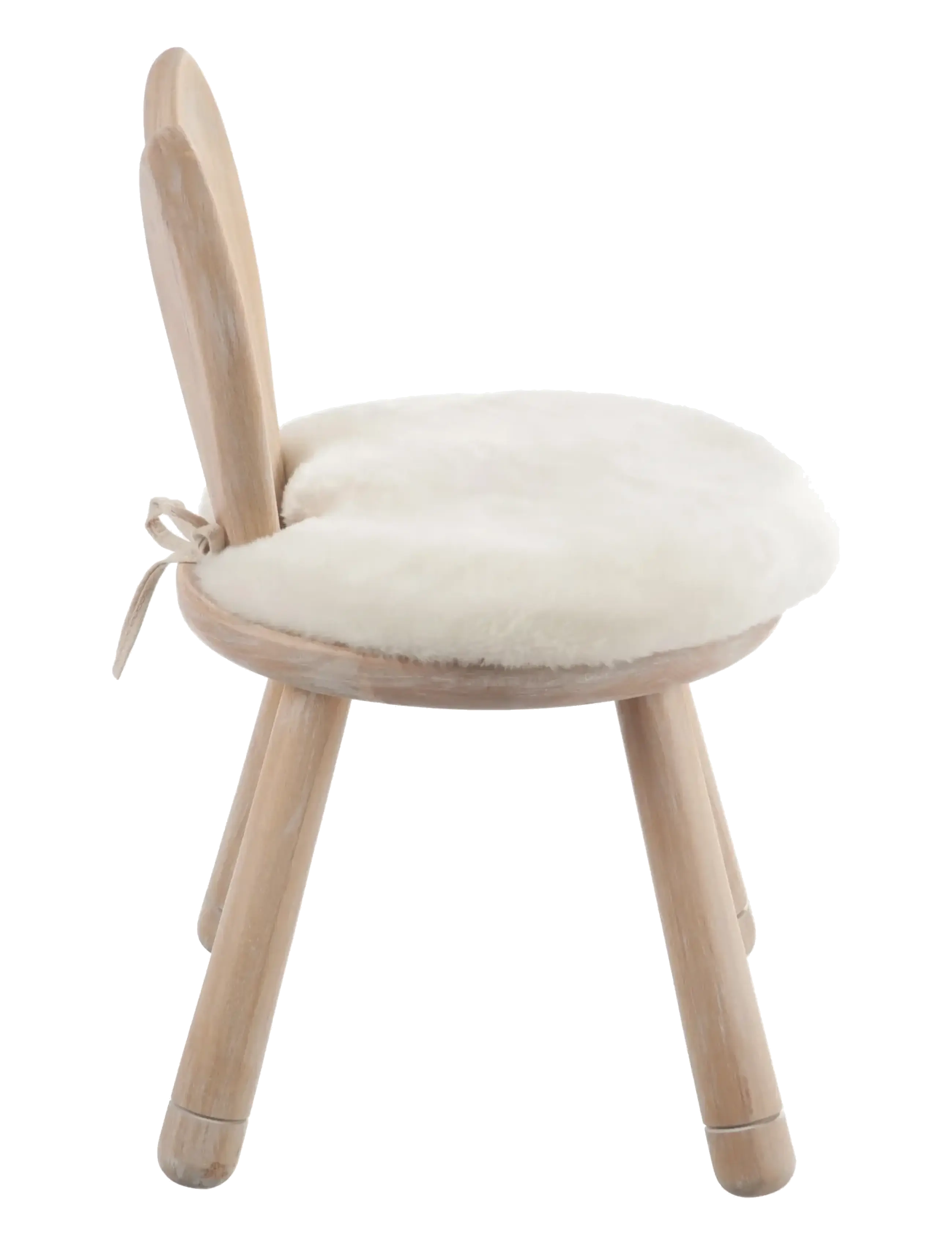 J-Line - CHAIR EAR RABBIT WOOD NATURAL - kėdės ir taburetės - nature - 3
