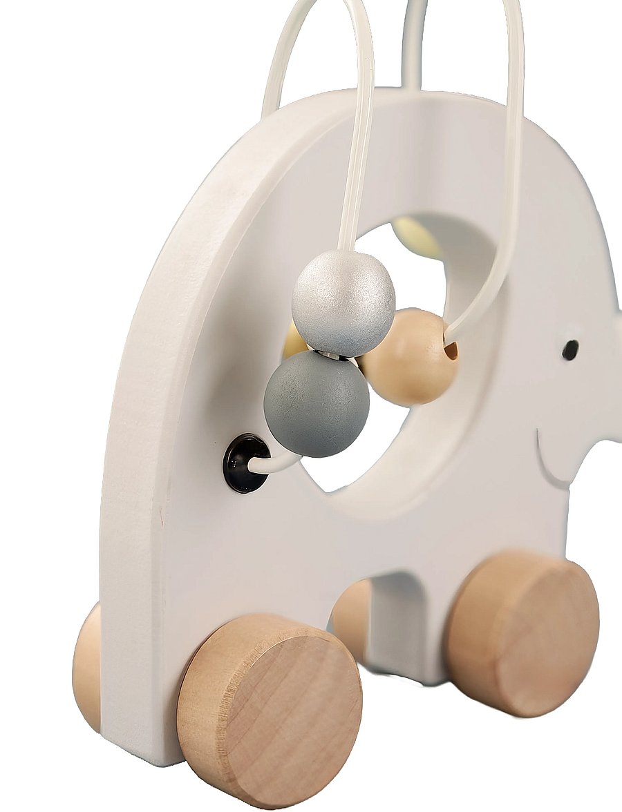 JaBaDaBaDo - Pull elephant with abacus silver - tõmmatavad mänguasjad - multi coloured - 1