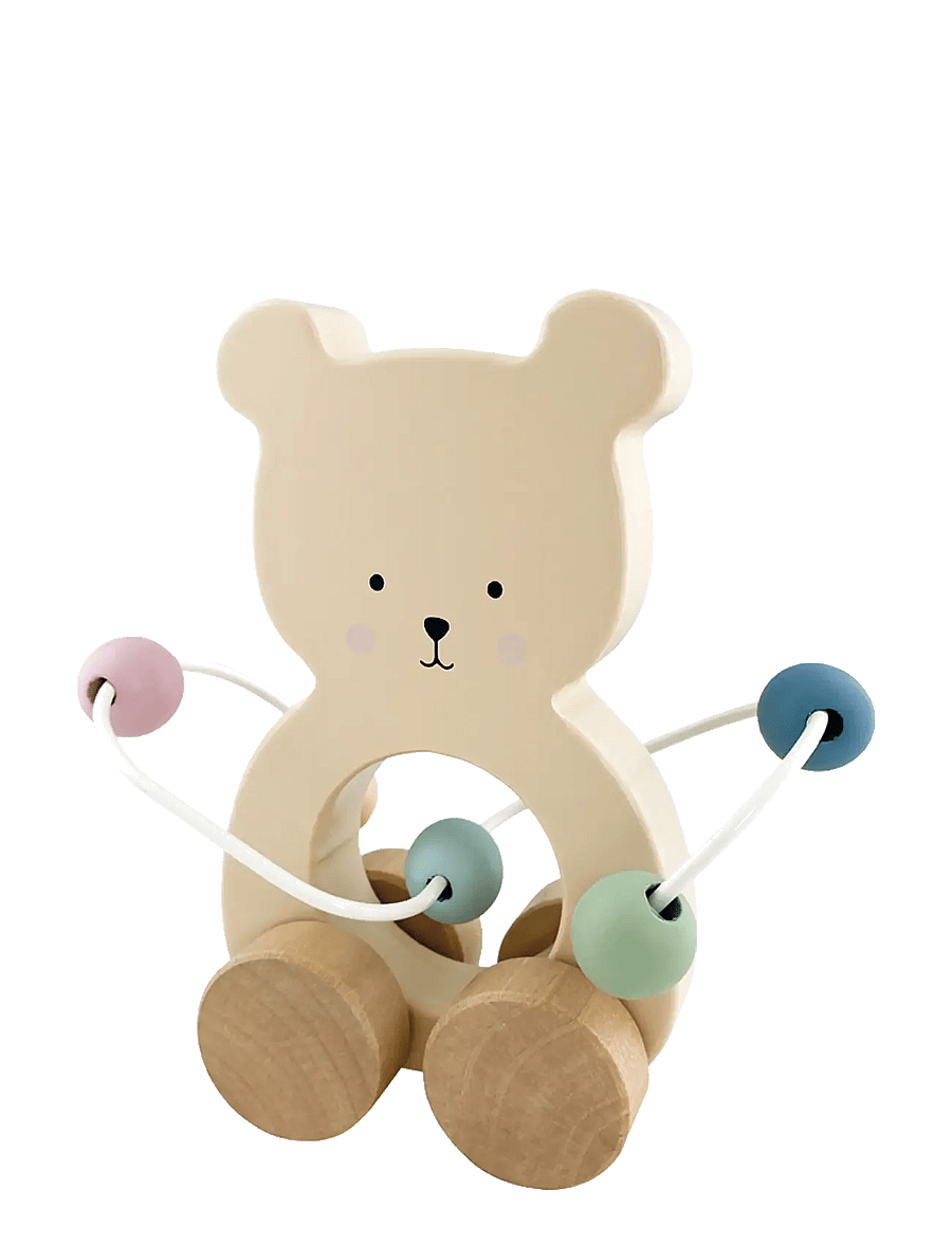 JaBaDaBaDo - Pull Teddy with abacus - tõmmatavad mänguasjad - multi coloured - 1
