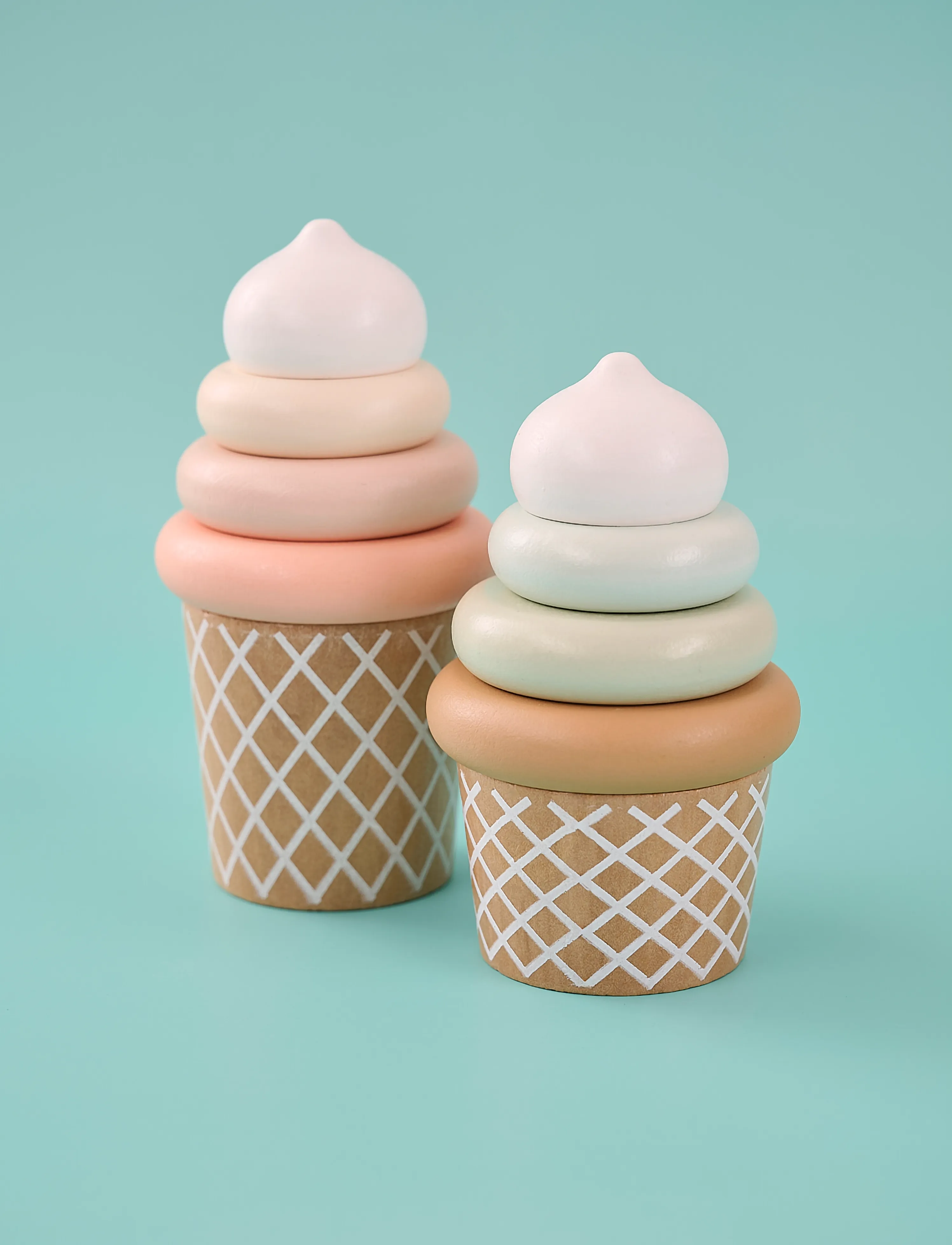 JaBaDaBaDo - Stacking  toy ice creams - multi - 0