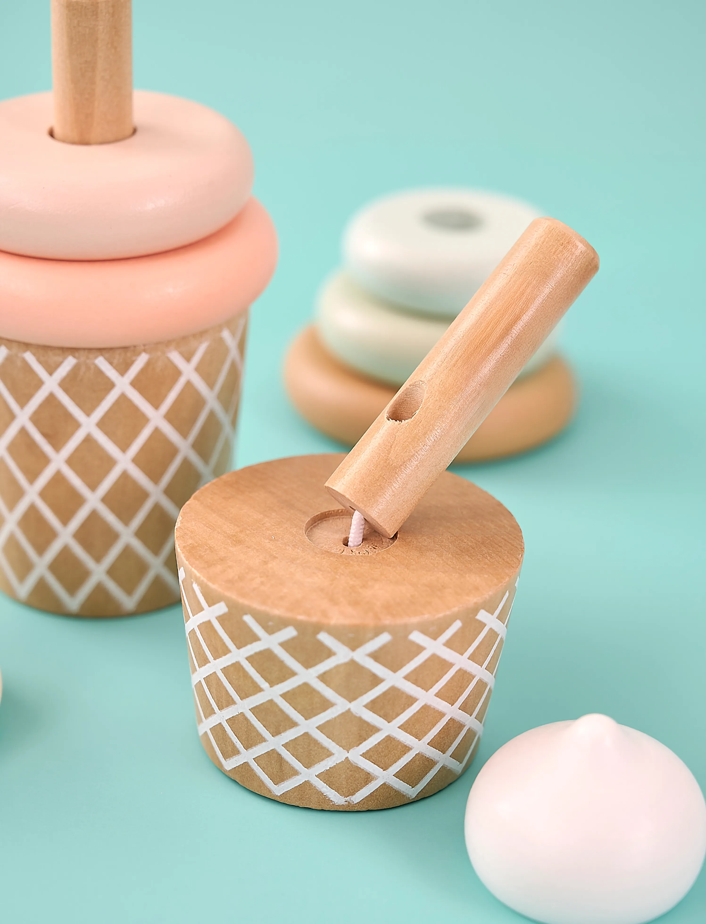 JaBaDaBaDo - Stacking  toy ice creams - multi - 3