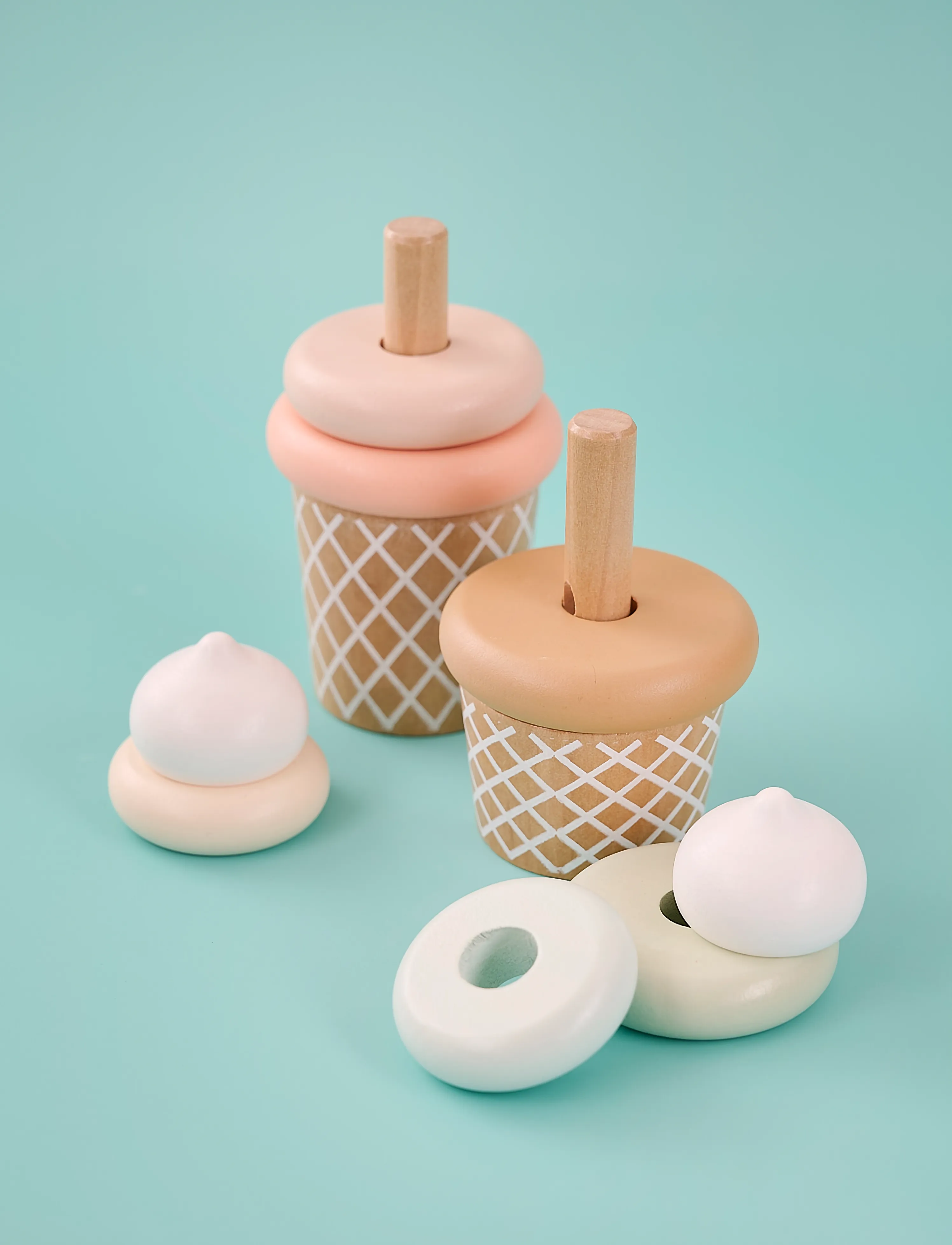 JaBaDaBaDo - Stacking  toy ice creams - multi - 4
