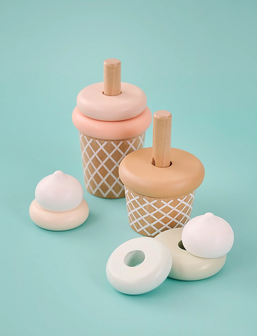 JaBaDaBaDo - Stacking toy ice creams - spielzeuglebensmittel & -torten - multi - 4