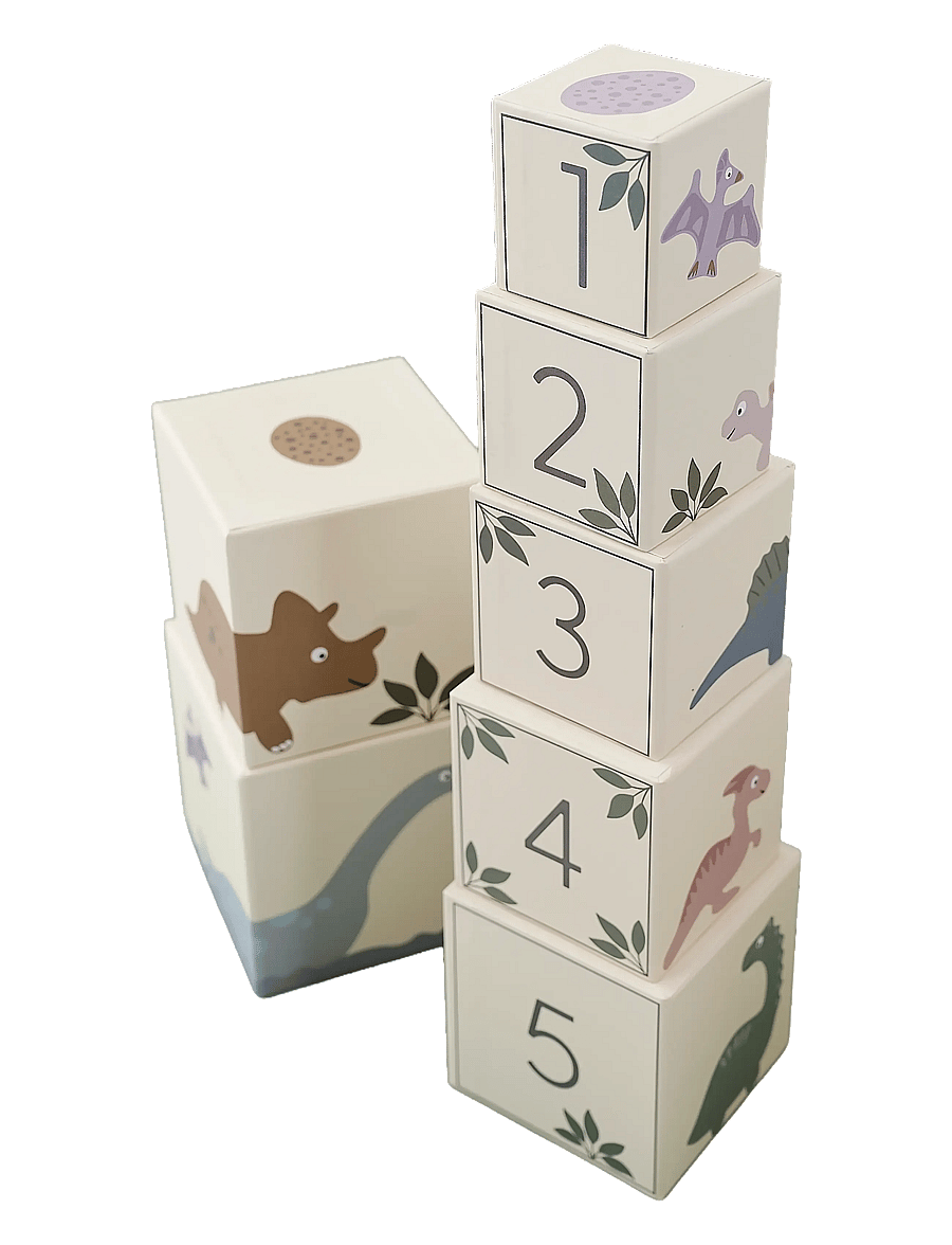 JaBaDaBaDo - Cubes 1-10 Dino - stapelbare blokk - multi coloured - 2