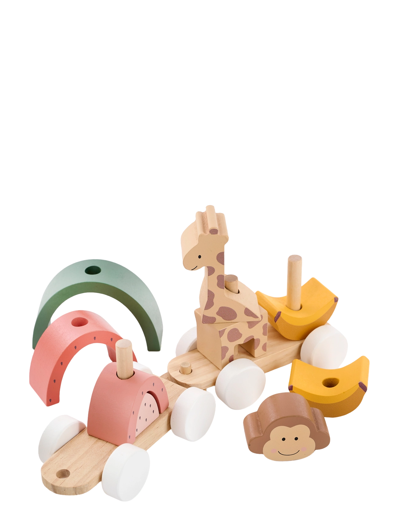JaBaDaBaDo - Train with blocks safari - pull along toys - multi coloured - 2