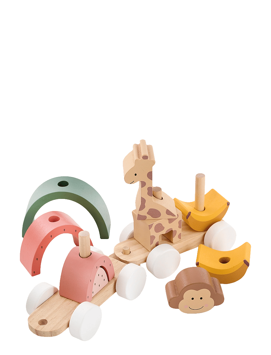JaBaDaBaDo - Train with blocks safari - ziehspielzeug - multi coloured - 2