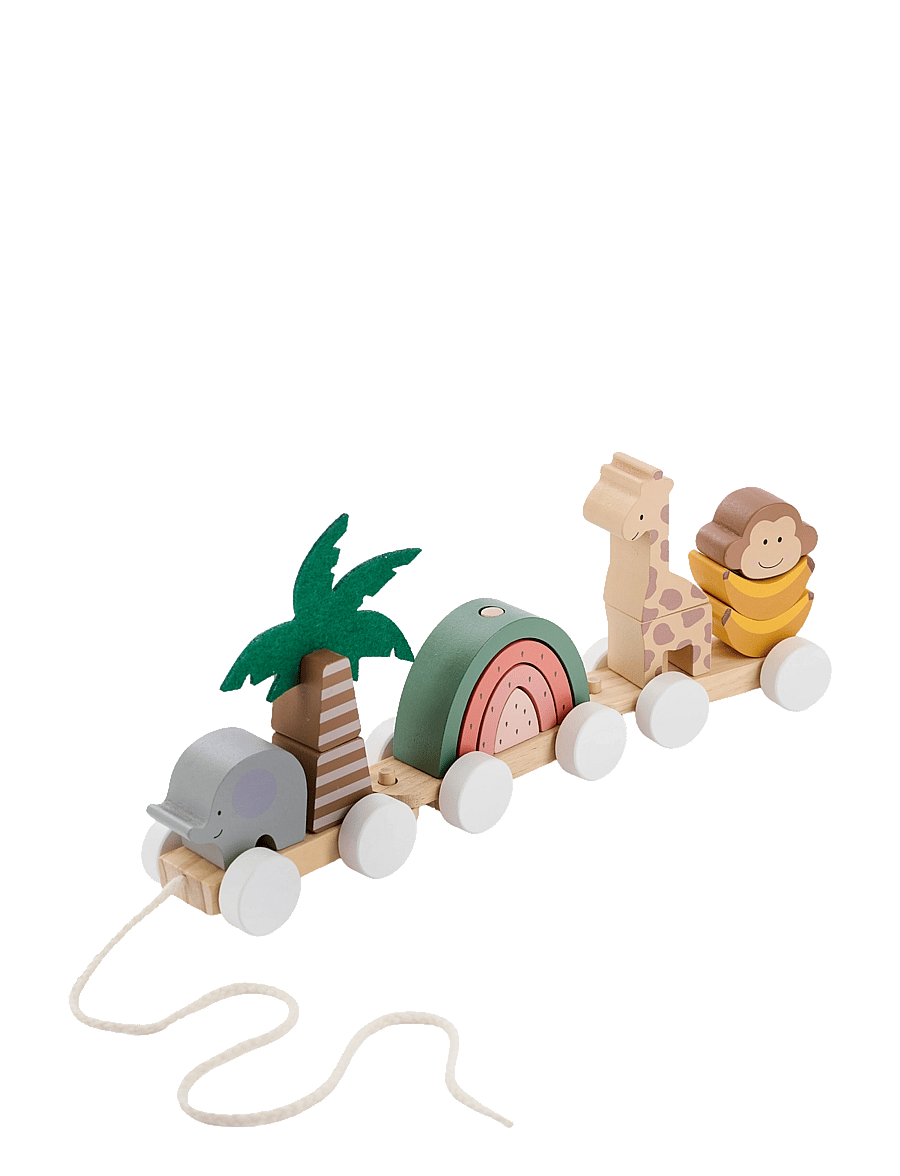 JaBaDaBaDo - Train with blocks safari - ziehspielzeug - multi coloured - 3