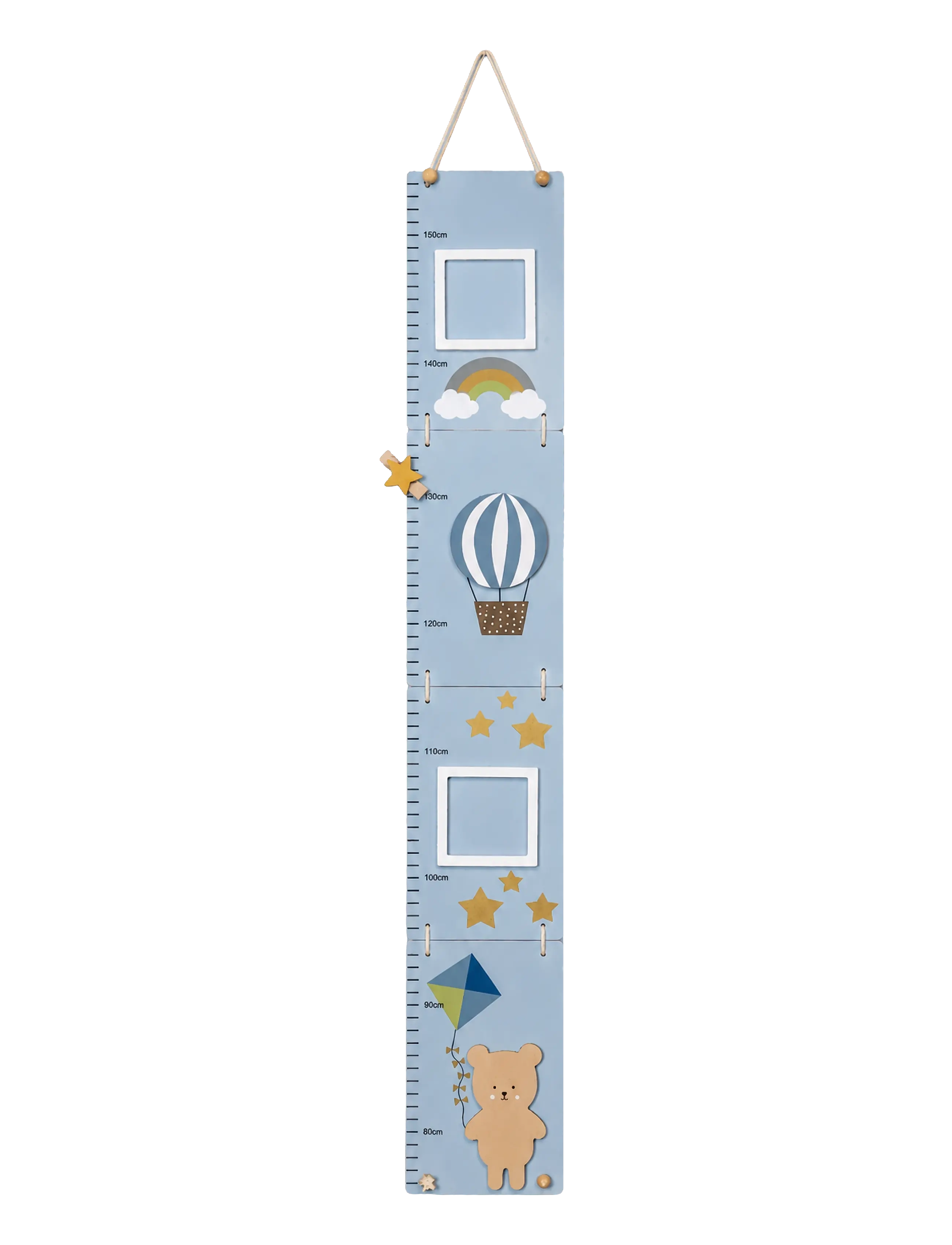 JaBaDaBaDo Growth chart Teddy blue - Seinakleebised - BLUE / blue