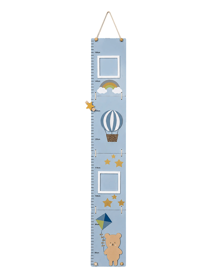 JaBaDaBaDo - Growth chart Teddy blue - wand-deko - blue - 0