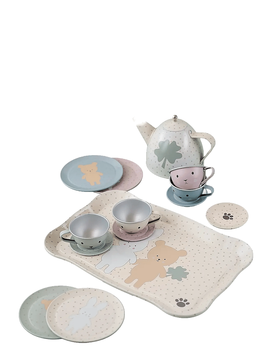 JaBaDaBaDo - Tea set Teddy & Bunny - kaffe & teserviser - multi coloured - 0