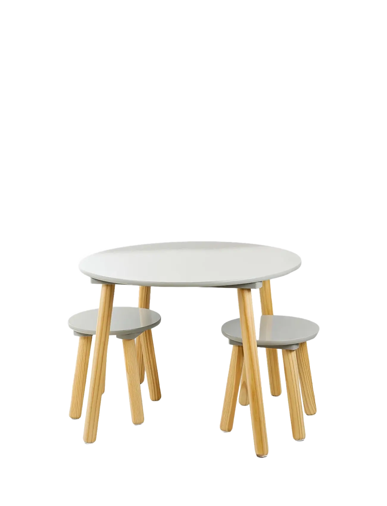 JaBaDaBaDo Table & 2 stools grey - Sisustuspaketit - GREY / grey