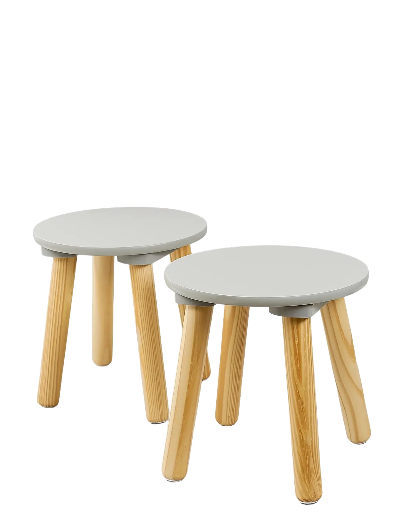 JaBaDaBaDo - Table & 2 stools grey - barnrumspaket - grey - 2