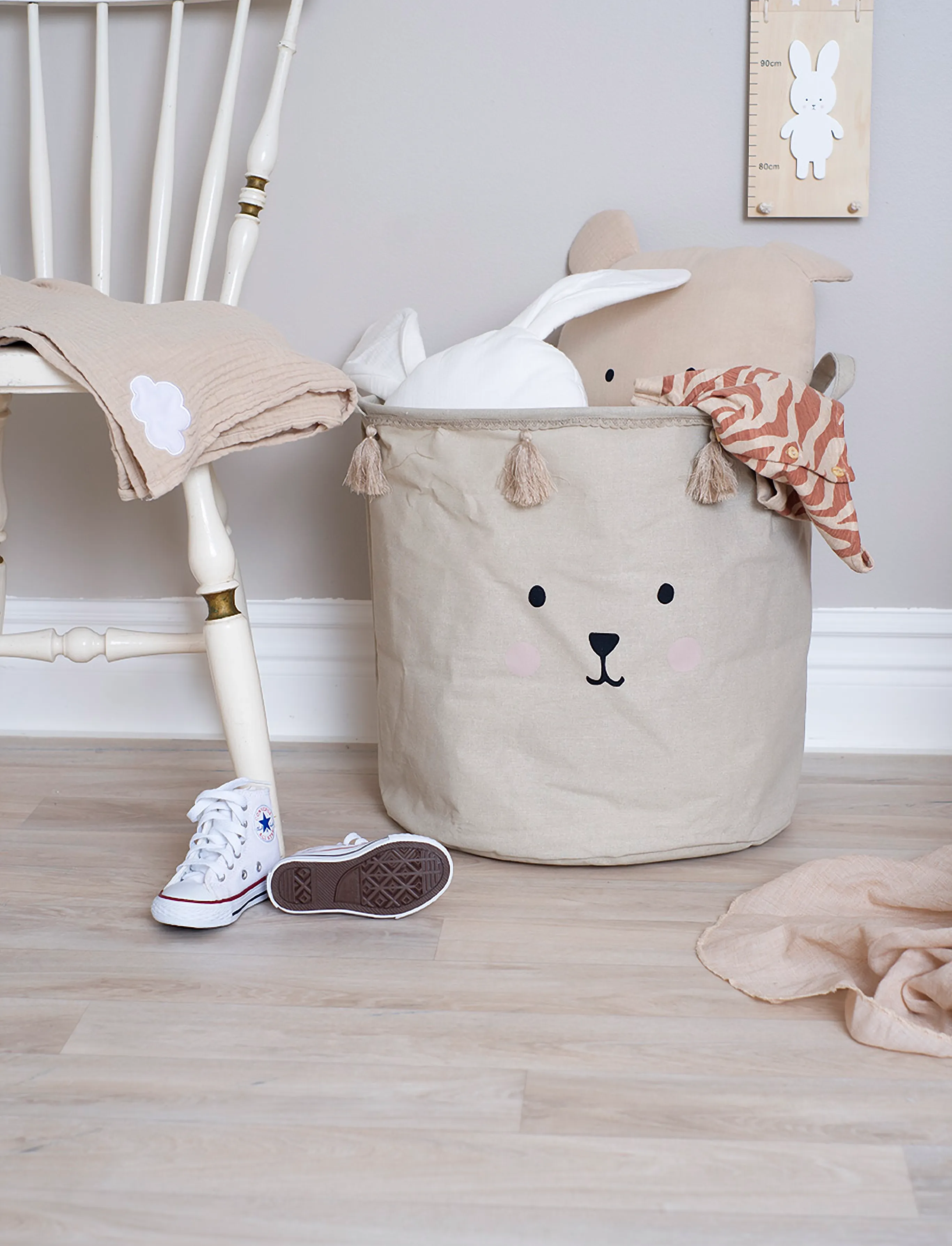 JaBaDaBaDo Storage Basket Teddy, One Size, Storage, Beige - Baskets, Kinder