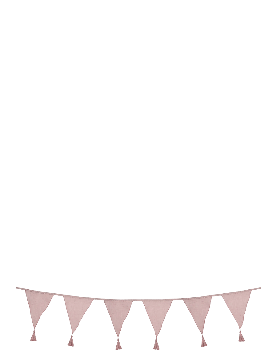 JaBaDaBaDo - Textile bunting, pink - vægdekorationer - pink - 0
