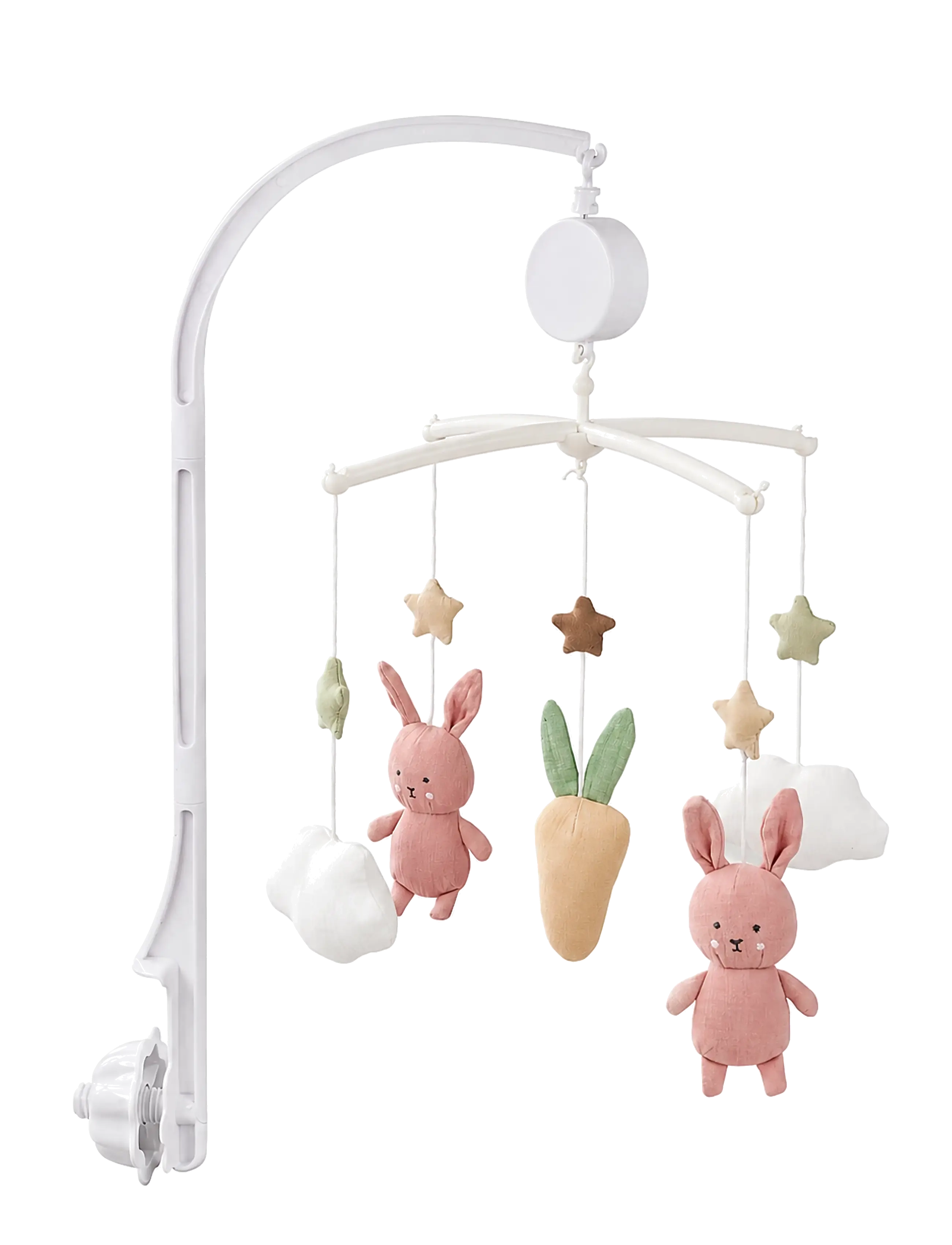 JaBaDaBaDo Musical Mobile Bunny Pink, One Size, Baby Nursery, Rosa - Mobiles, Kinder
