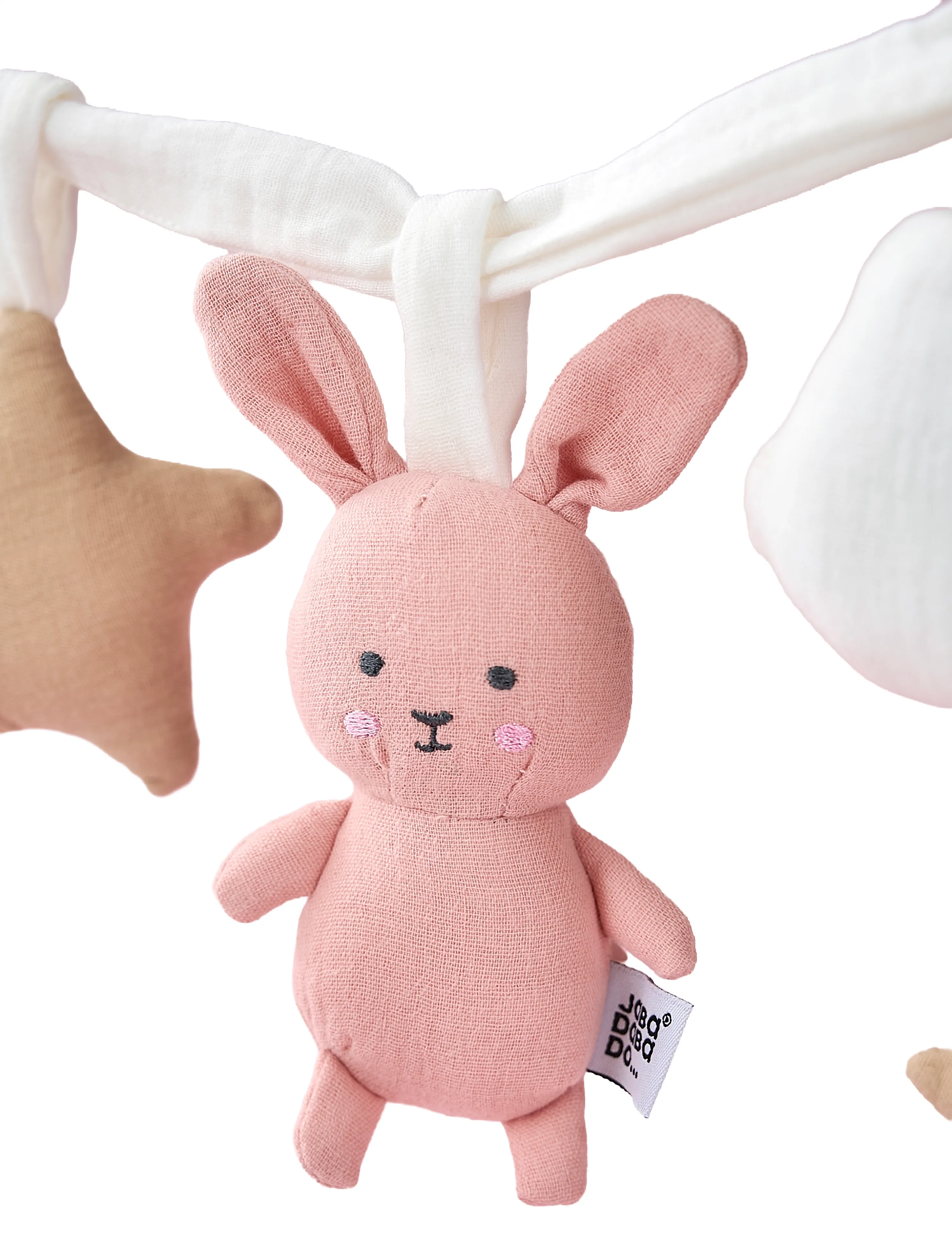 JaBaDaBaDo - Barnvagnshänge Bunny rosa - vankrimänguasjad - pink - 1