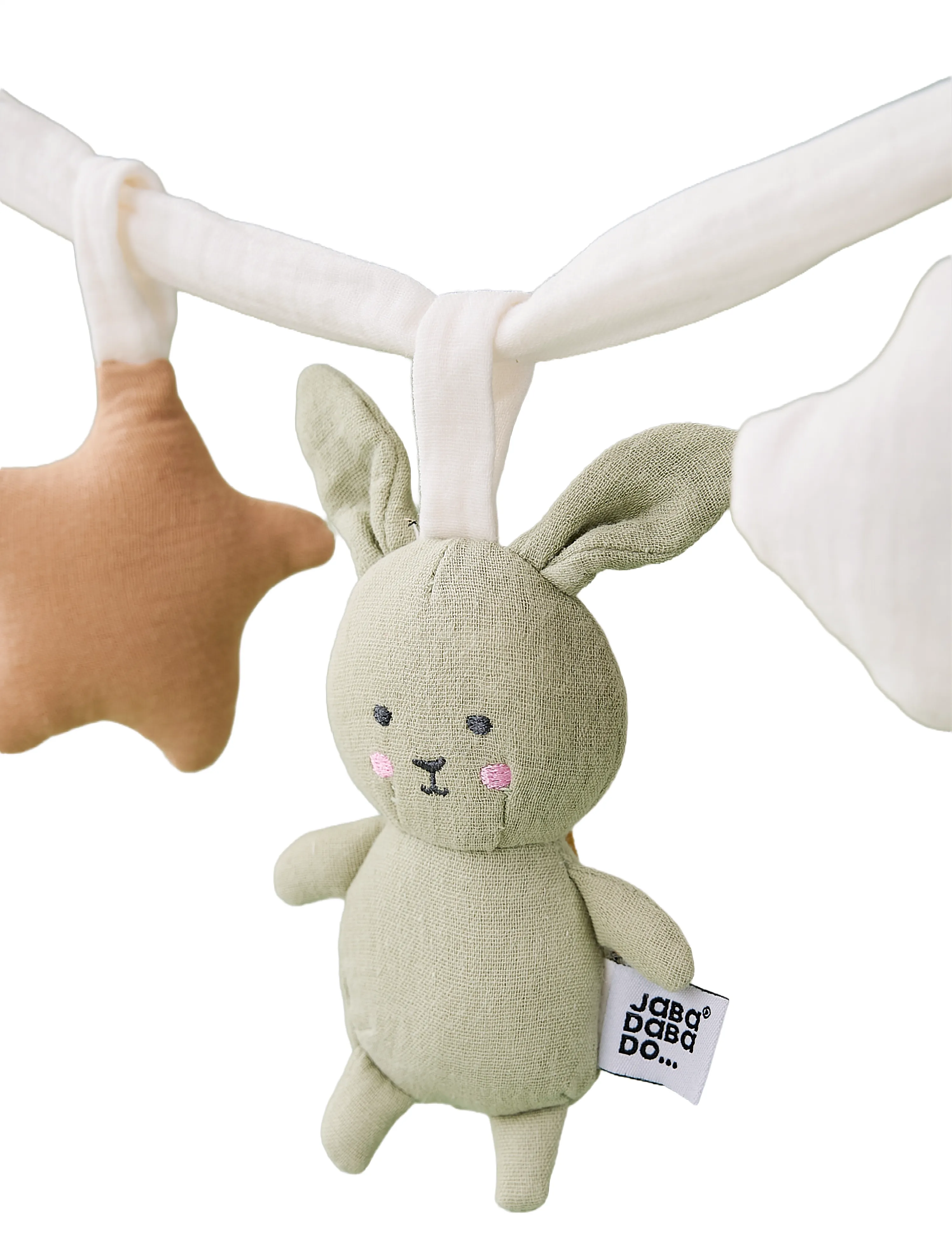 JaBaDaBaDo - Barnvagnshänge Bunny grön - vankrimänguasjad - green - 1