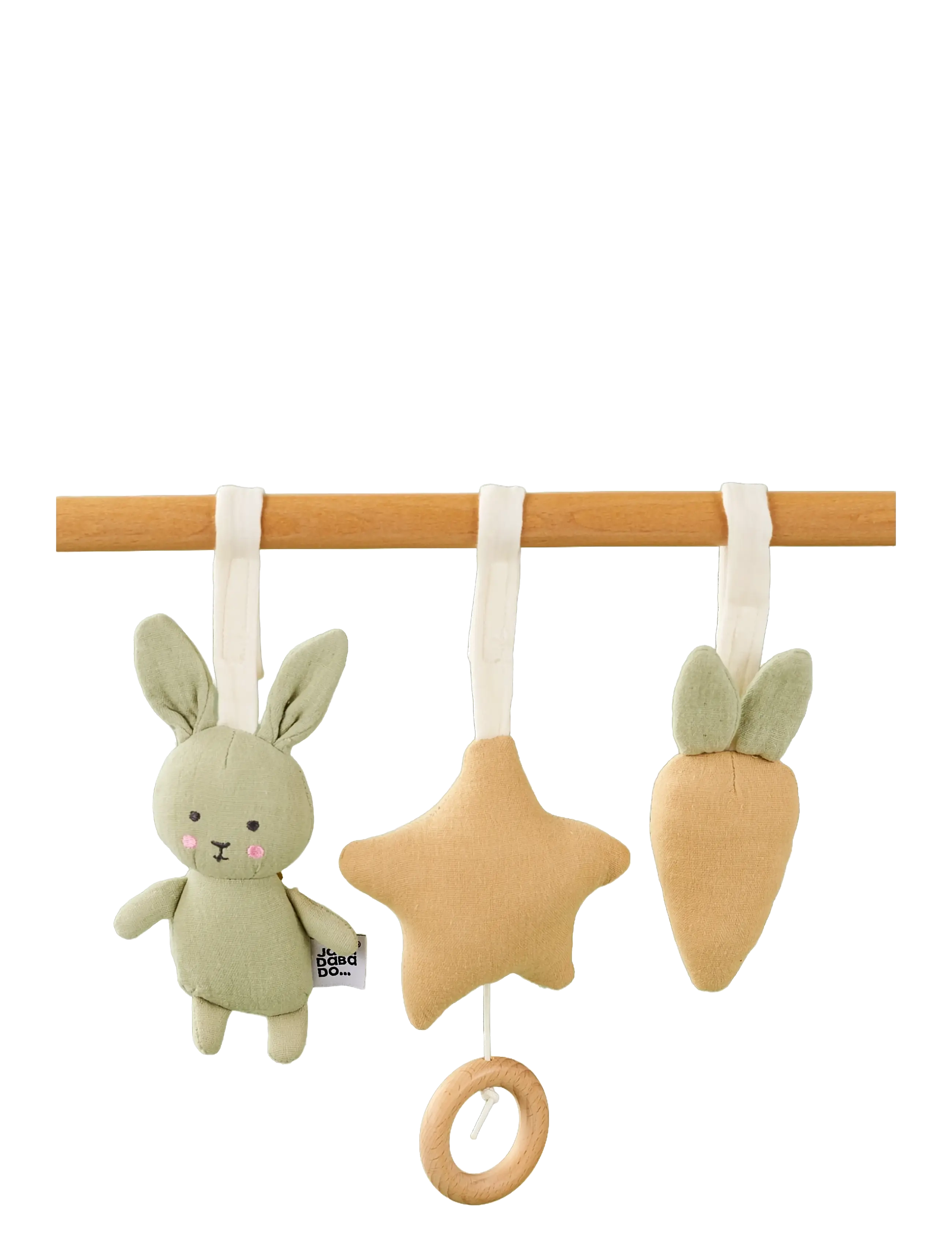 JaBaDaBaDo - Babygymfigurer Bunny grön - babygym & lekmattor - green - 2