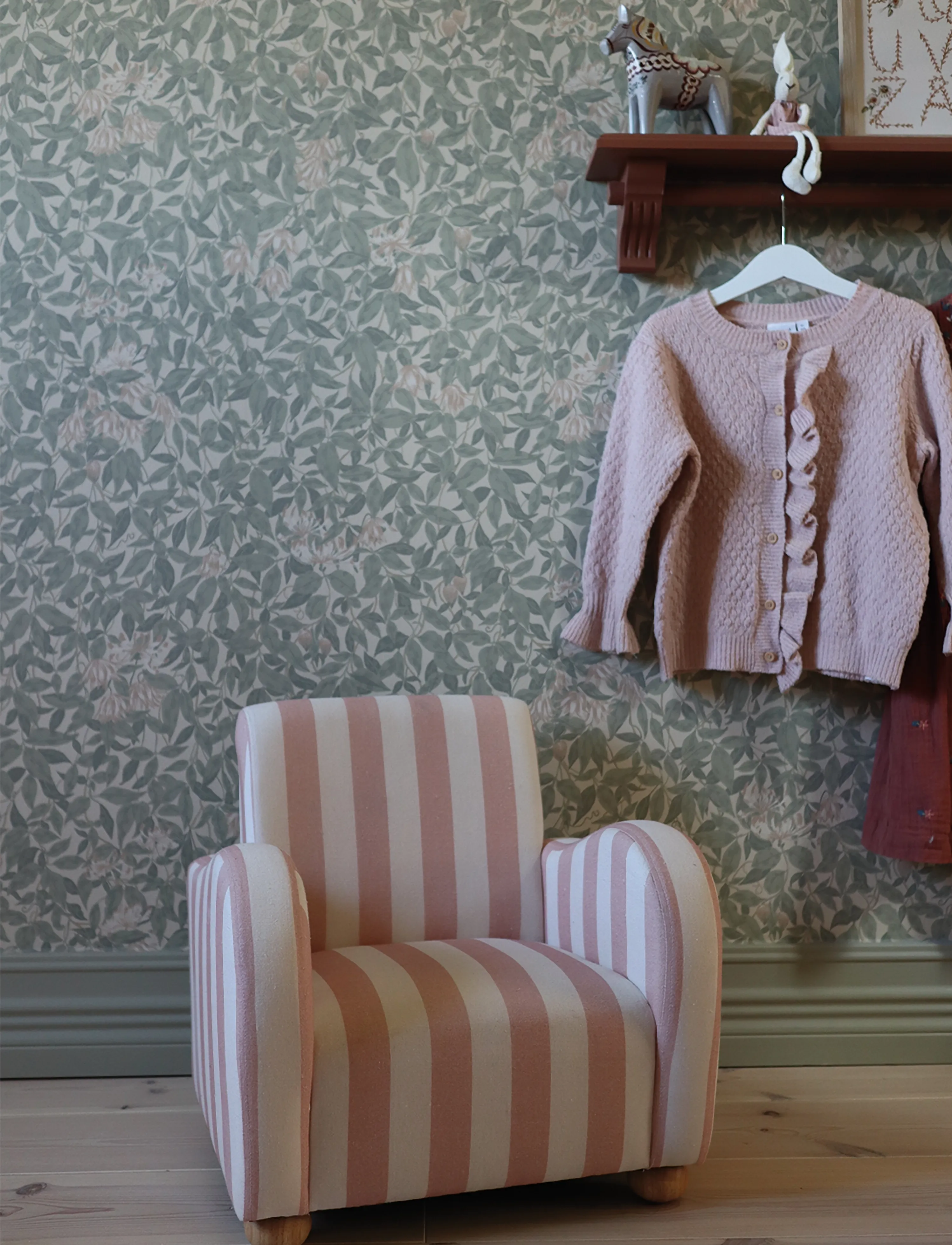 JaBaDaBaDo Chair Pink/White Stripes, One Size, Furniture, Rosa - Chairs & Stools, Kinder