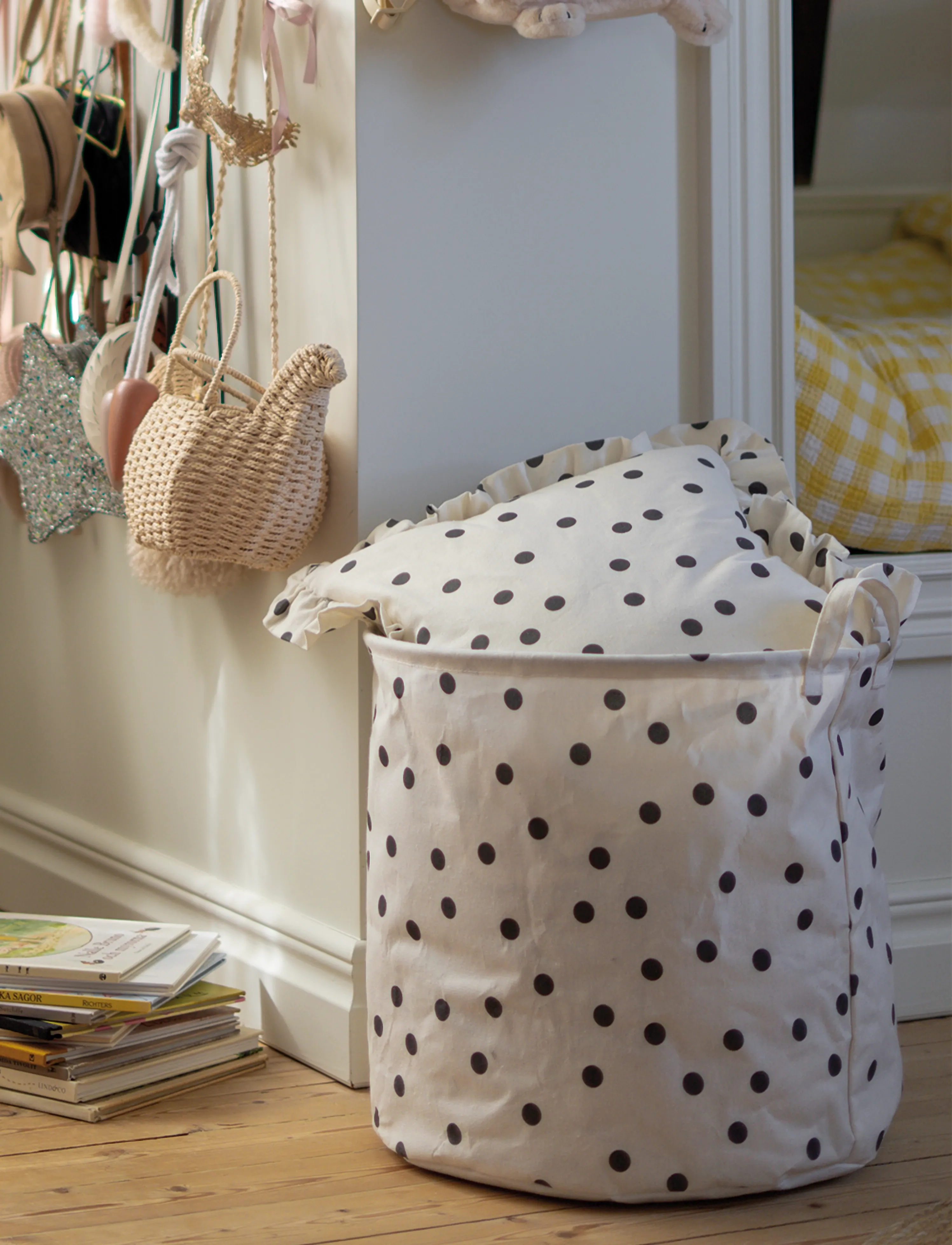JaBaDaBaDo Storage Polka Dot, One Size, White, Opbevaring > Opbevaringskurve, Børn