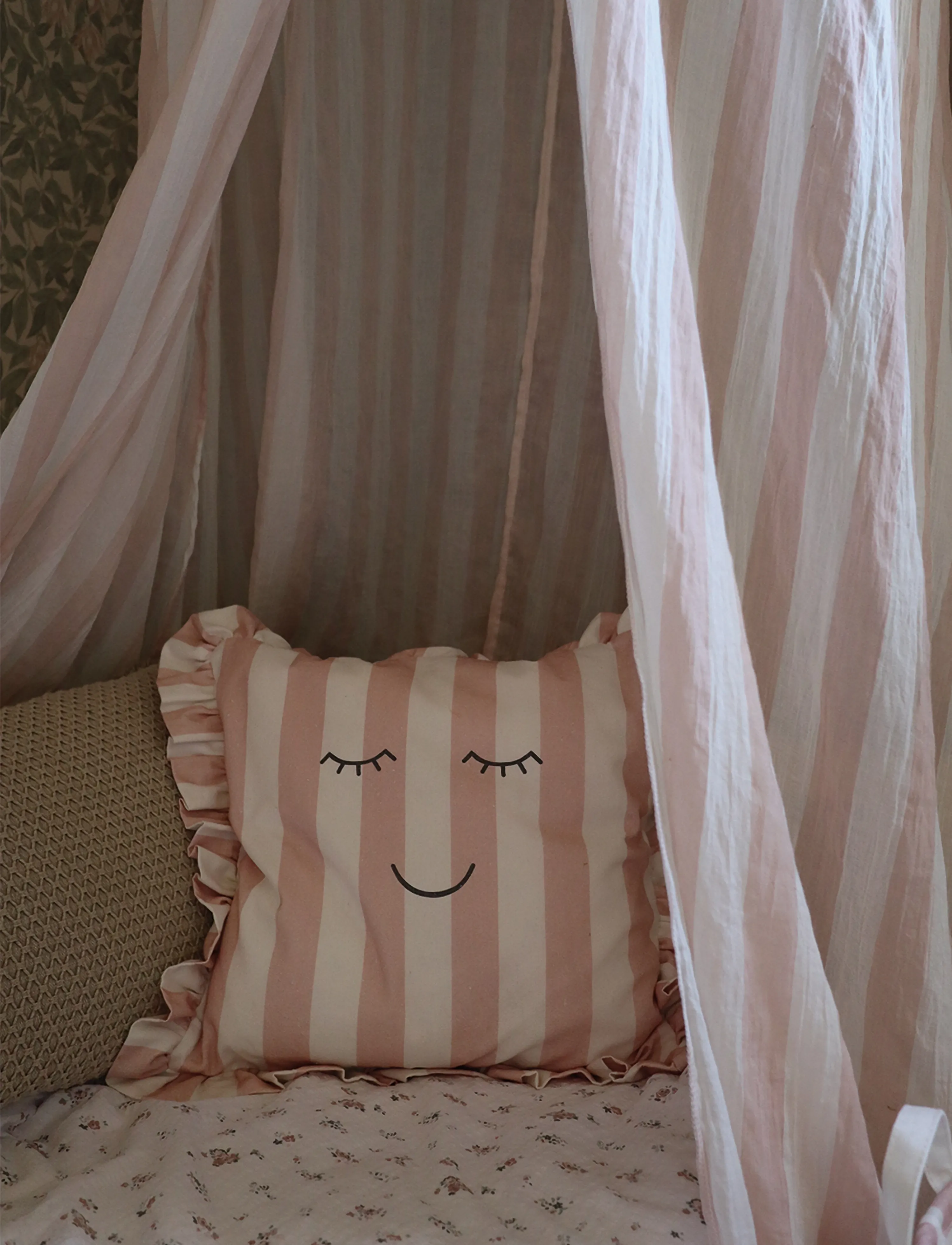 JaBaDaBaDo Pillow Case Pink/White Stripes, One Size, Sleep Time, Rosa - Cases, Kinder