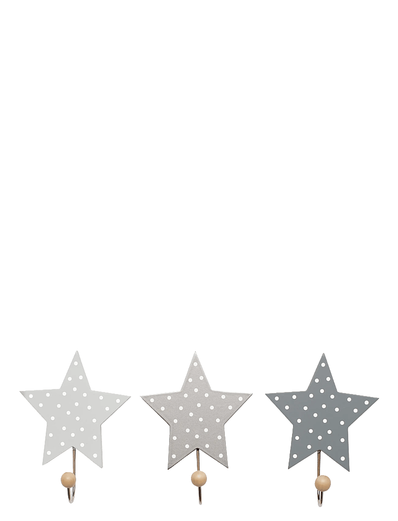 JaBaDaBaDo - Krokar stjärna grå - dekorativt tilbehør - grey - 0