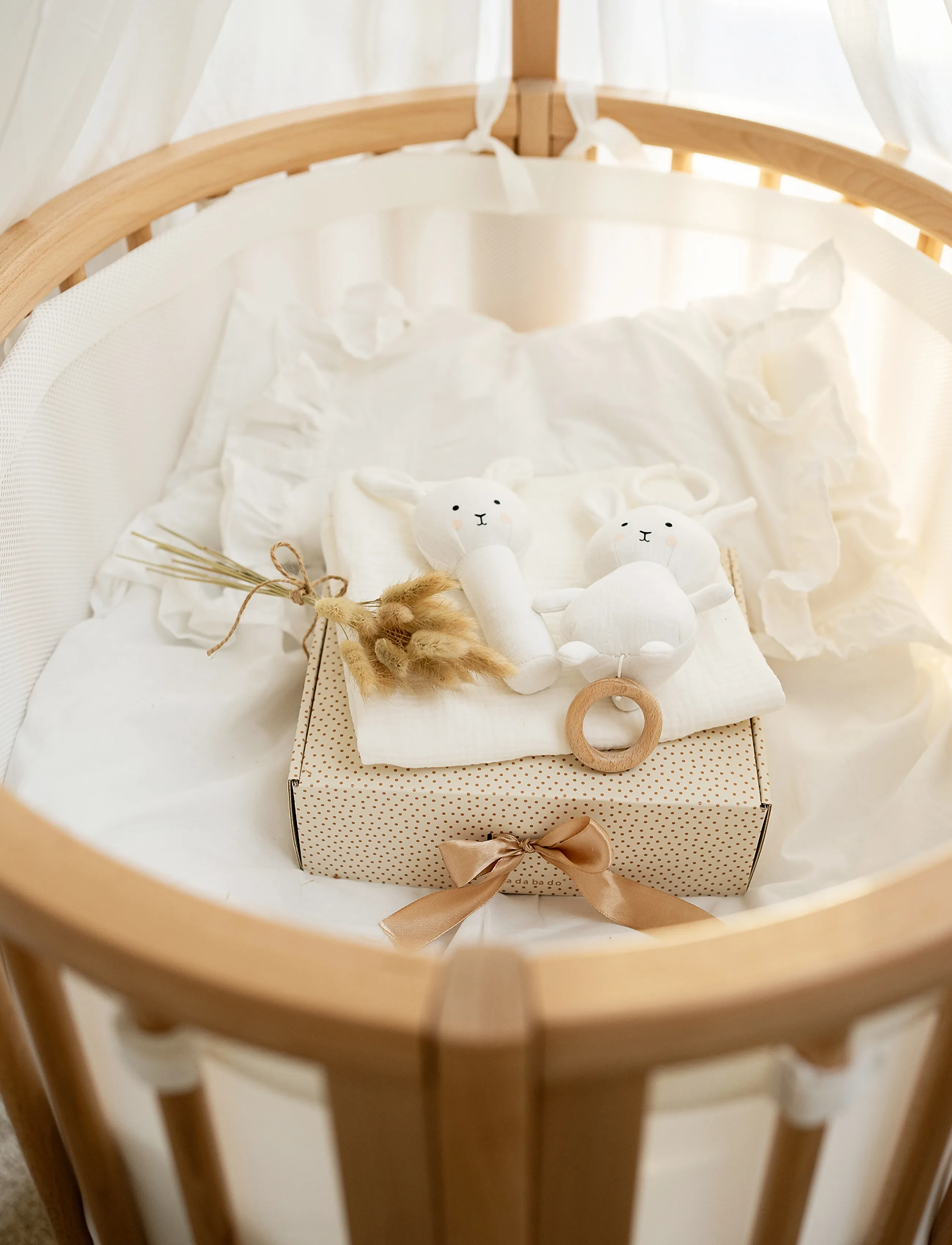 JaBaDaBaDo Baby Gift Bunny Blanket, One Size, Weiß - Geschenk-Sets, Kinder