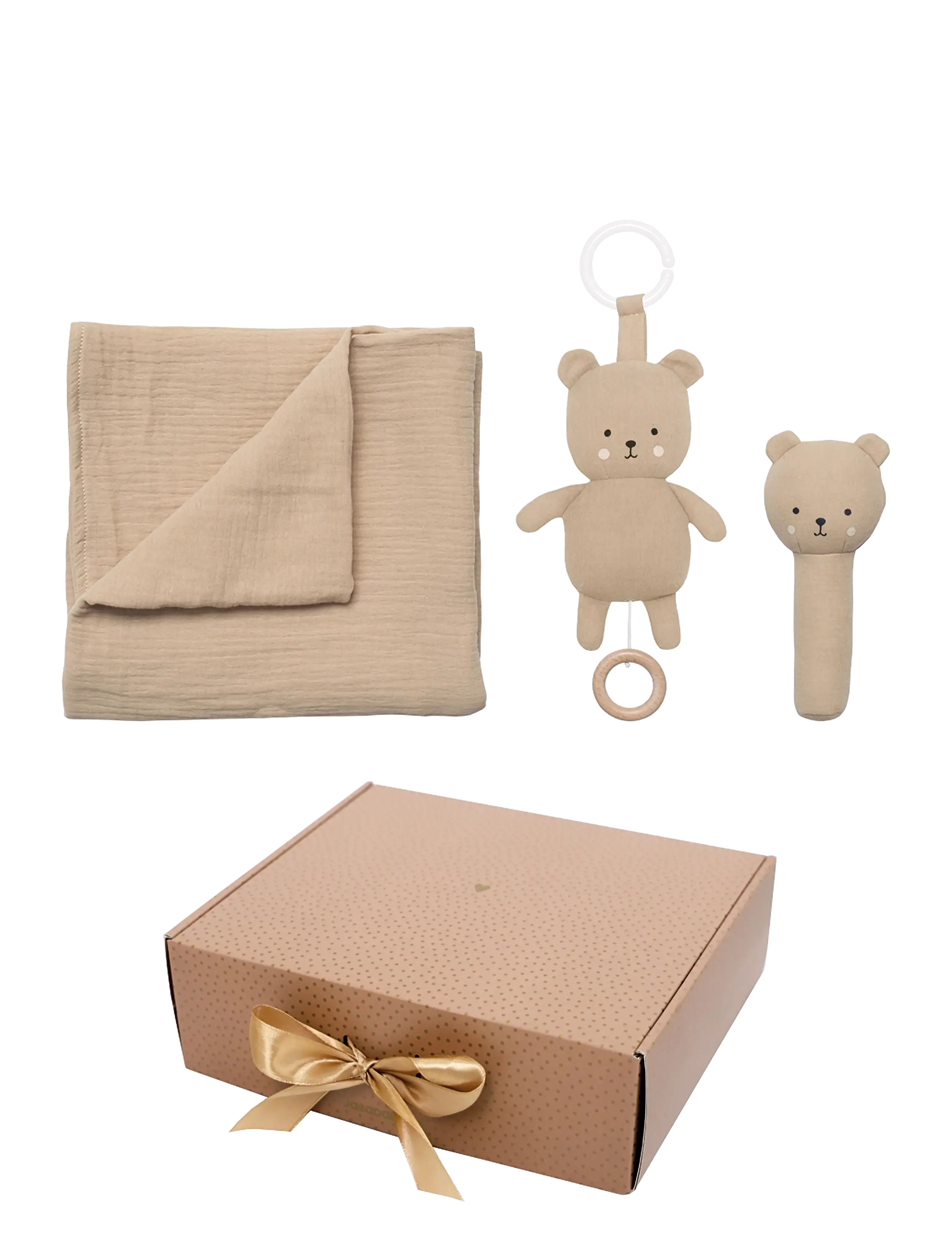 JaBaDaBaDo Baby gift Teddy blanket - Nieuwe Mode - BEIGE / beige