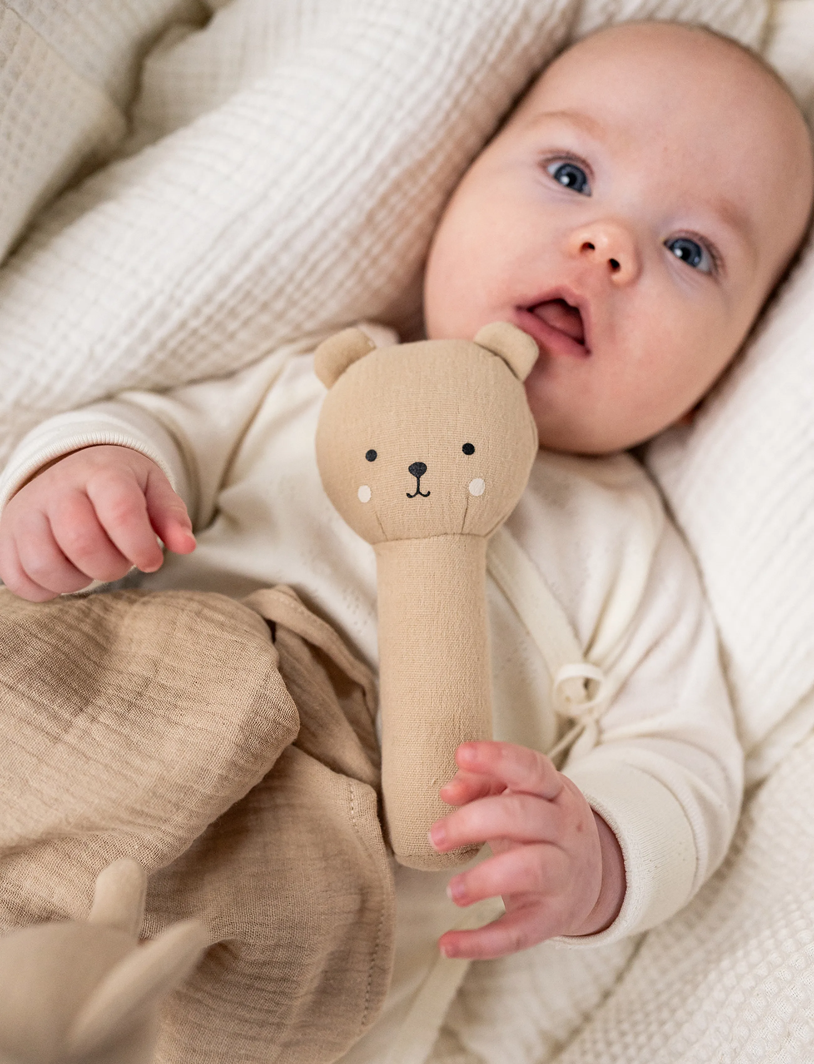 JaBaDaBaDo Baby Gift Teddy Blanket, One Size, Beige - Geschenk-Sets, Kinder