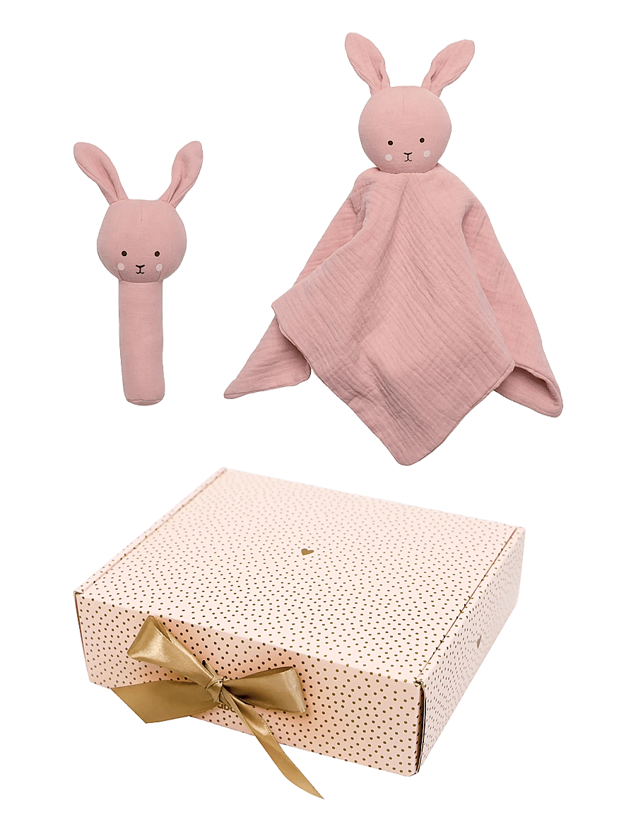 JaBaDaBaDo - Baby gift Bunny rattle pink - einkaufen nach alter von - pink - 1