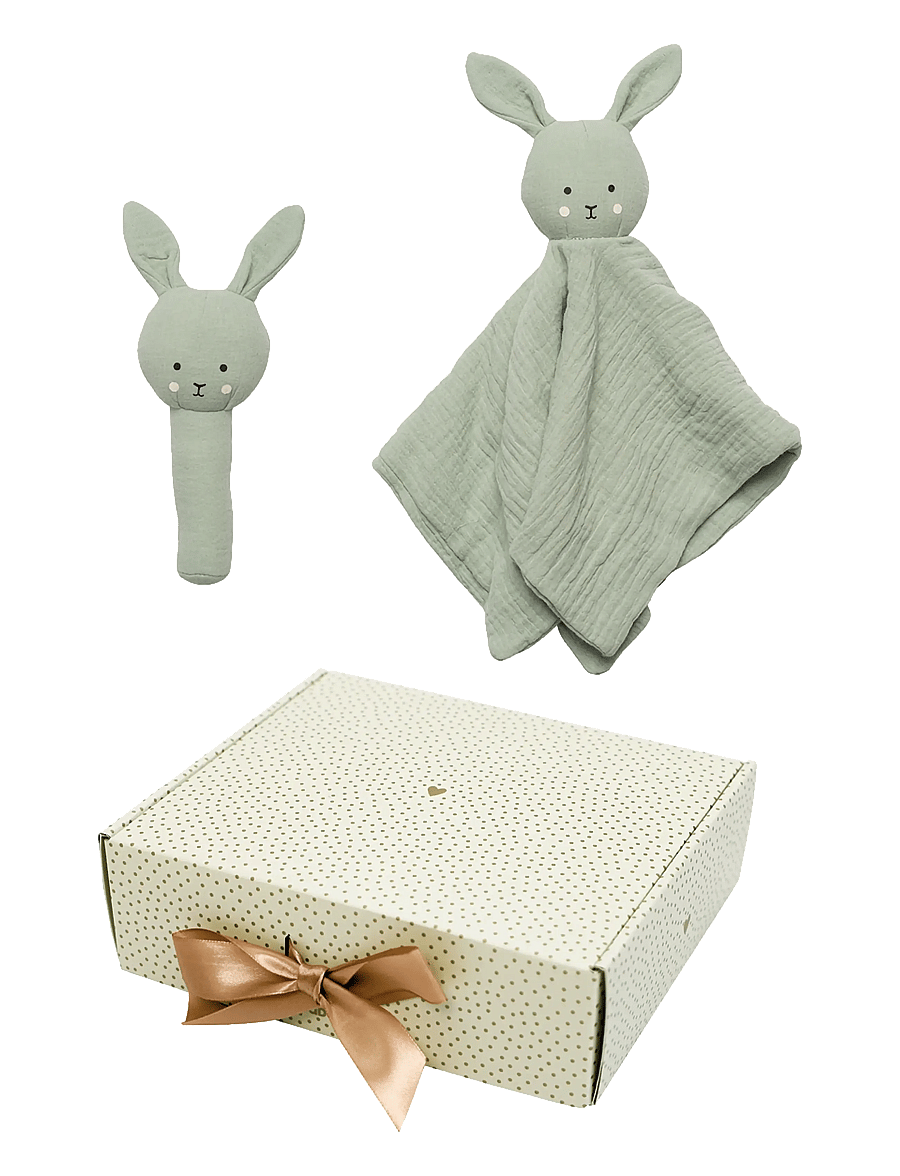 JaBaDaBaDo - Baby gift Bunny rattle green - pirkite pagal amžių - green - 1