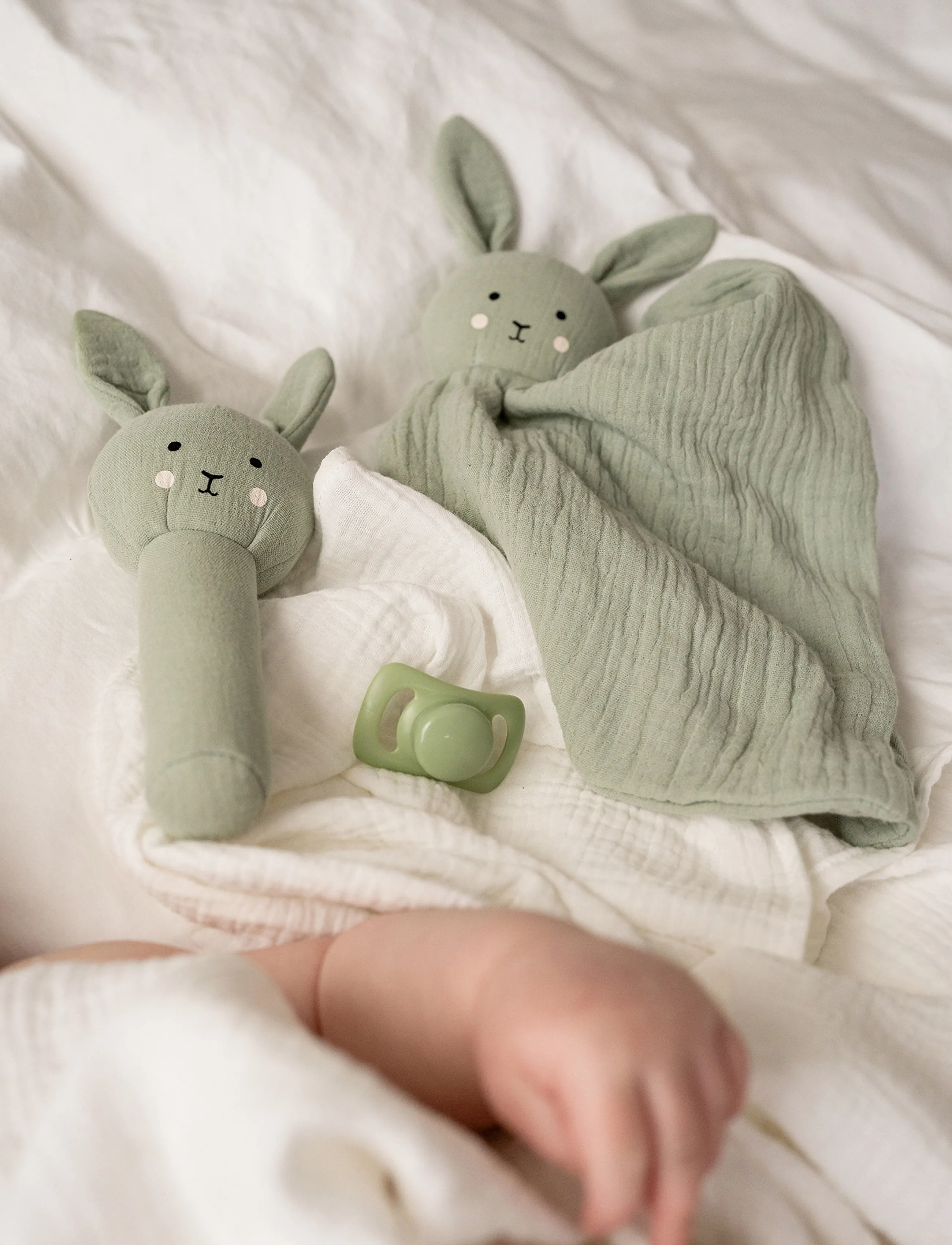 JaBaDaBaDo Baby Gift Bunny Rattle Green, One Size, Green > Baby Gavesæt, Børn