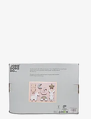 JaBaDaBaDo - Pussel enhörning - houten puzzels - pink - 1