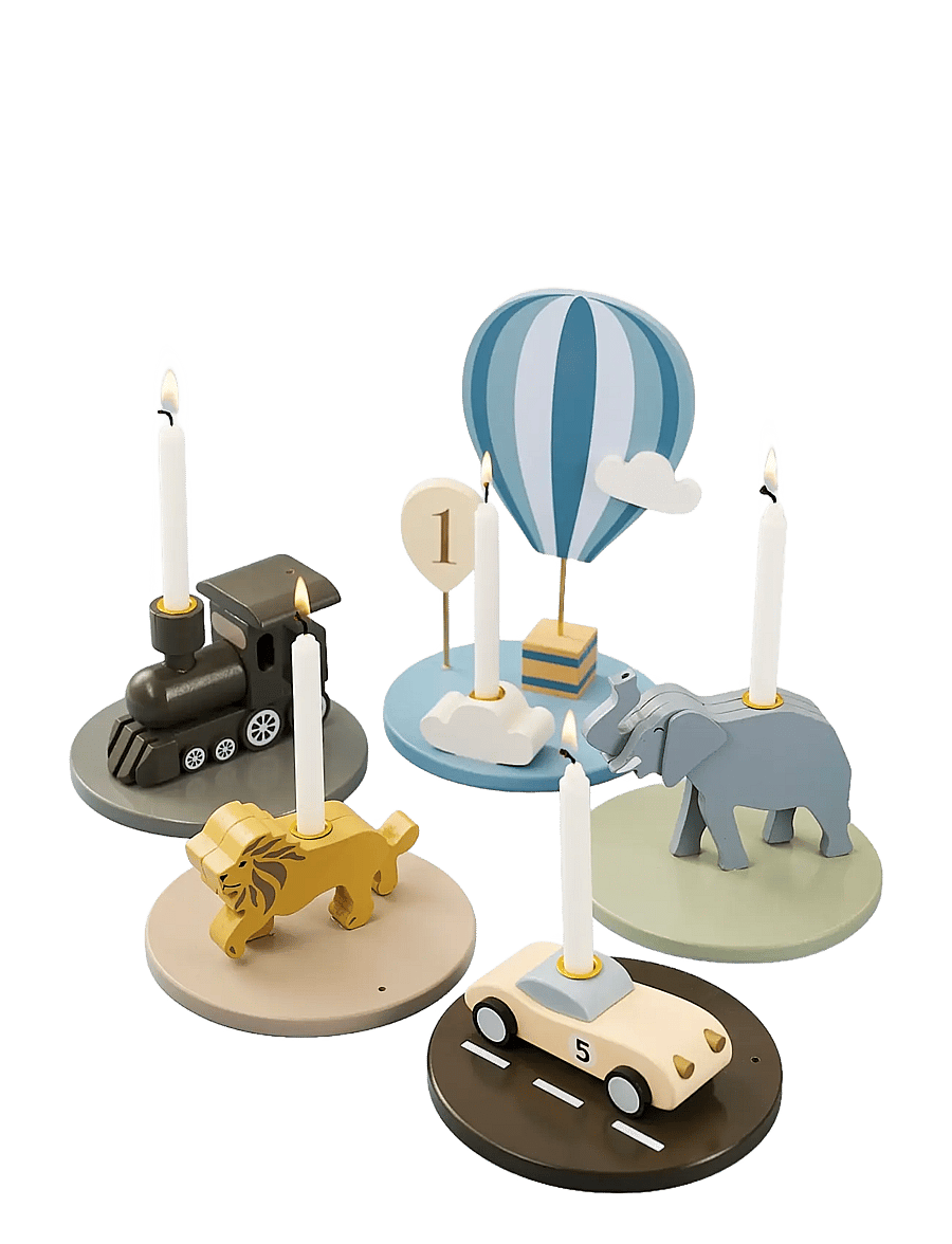 JaBaDaBaDo - Birthday train with loctomotive - dekorative wohnaccessoires - multi coloured - 1