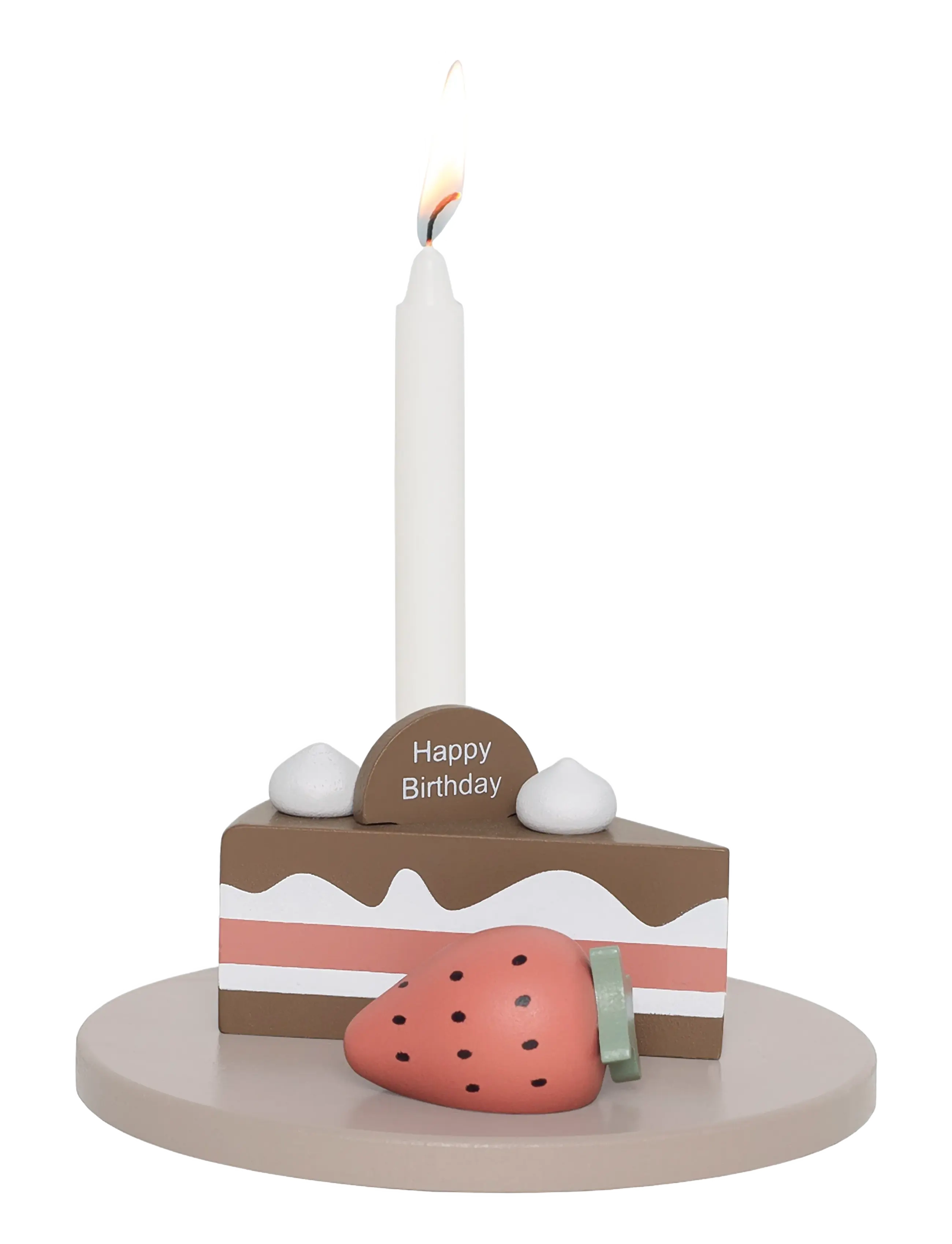 JaBaDaBaDo Candlestick birthday cake - Dekorative Wohnaccessoires - BROWN / brown