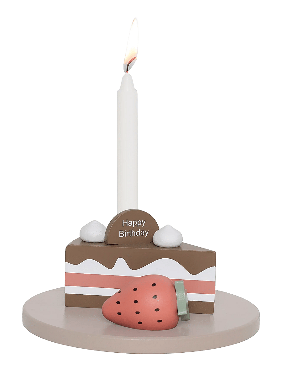 JaBaDaBaDo - Candlestick birthday cake - dekorative wohnaccessoires - brown - 1