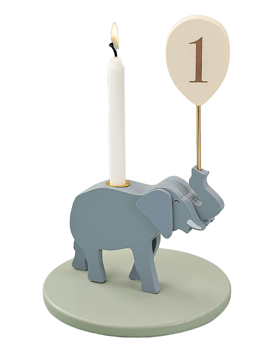 JaBaDaBaDo - Candlestick Elephant - dekoratsioonid - grey - 1