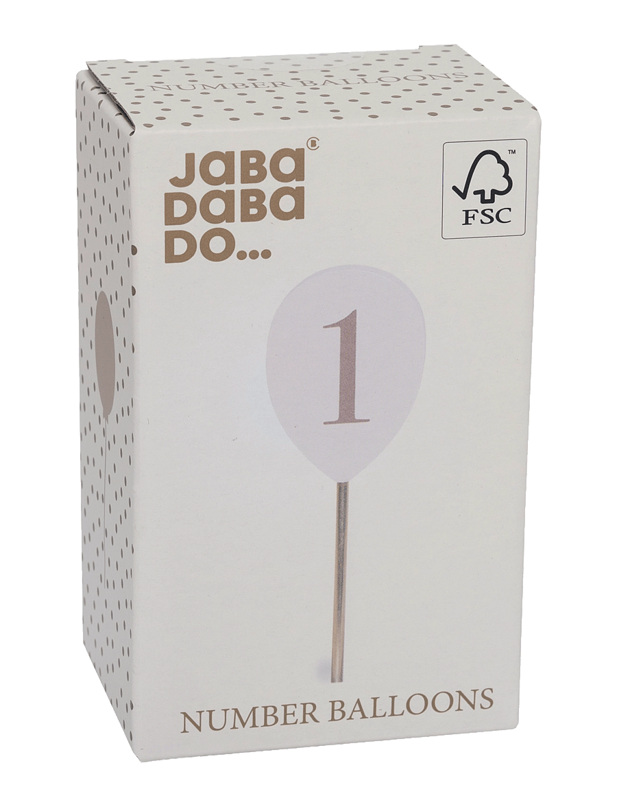 JaBaDaBaDo - Number balloons 0-9 for candlestick - dekoratsioonid - multi coloured - 2