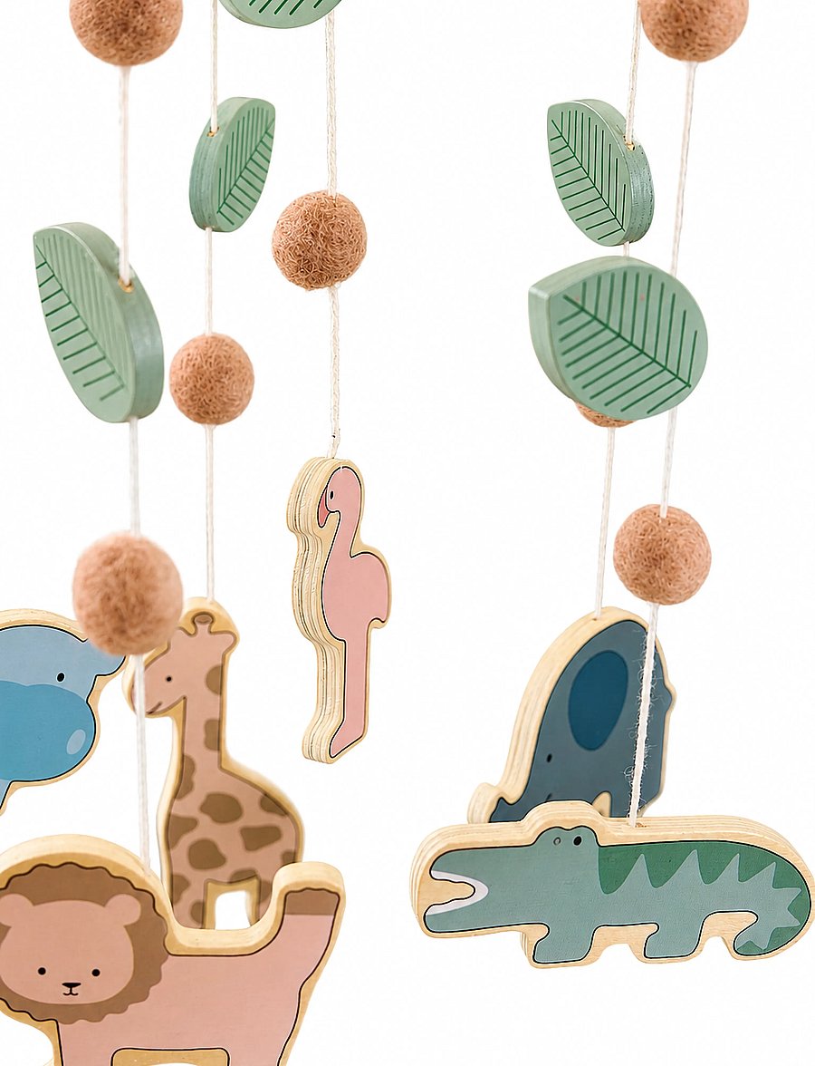 JaBaDaBaDo - Wooden mobile safari - baby-mobiles - multi coloured - 3