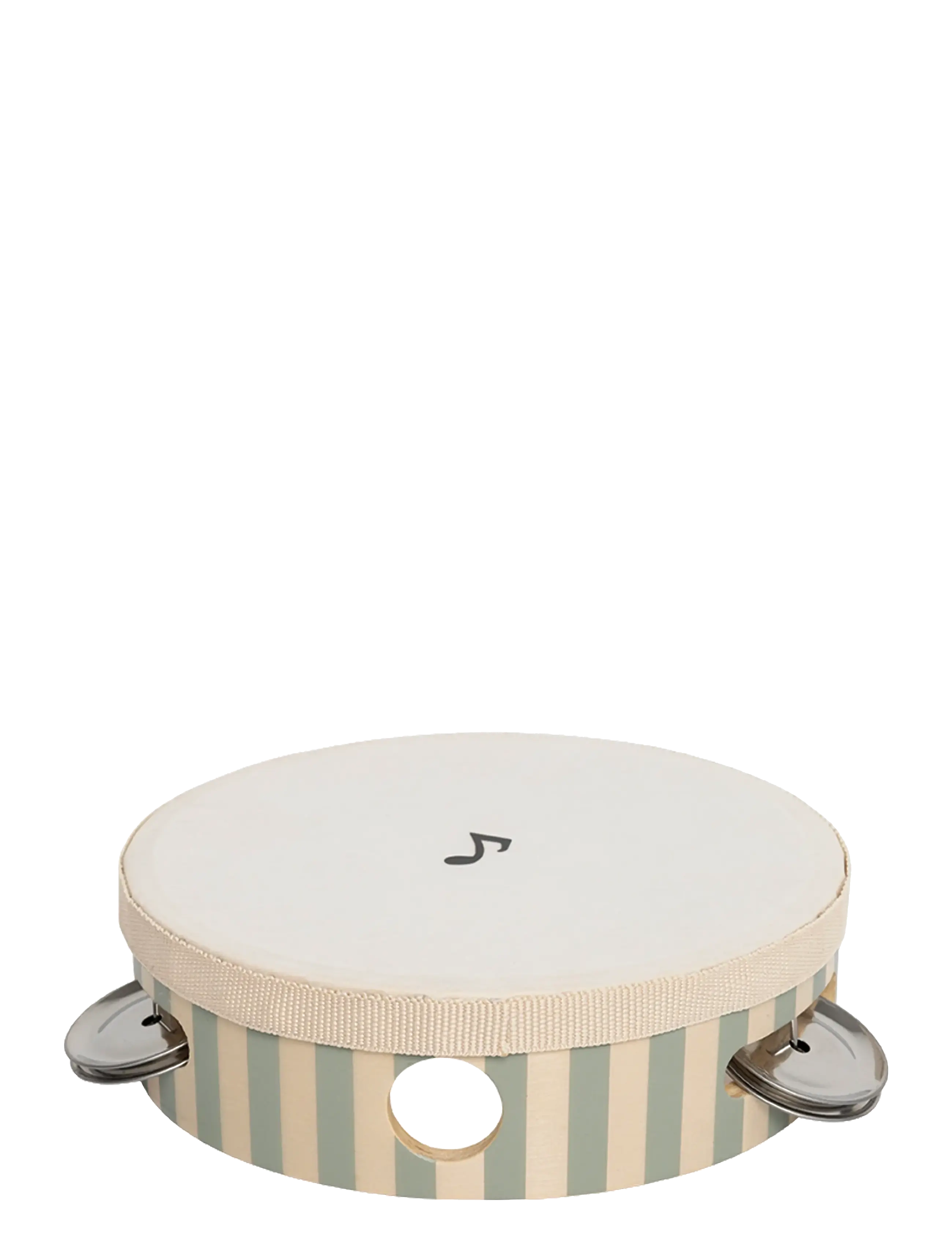 JaBaDaBaDo Tambourine drum green stripes - Mänguasjad 3-5 aastat - GREEN / green