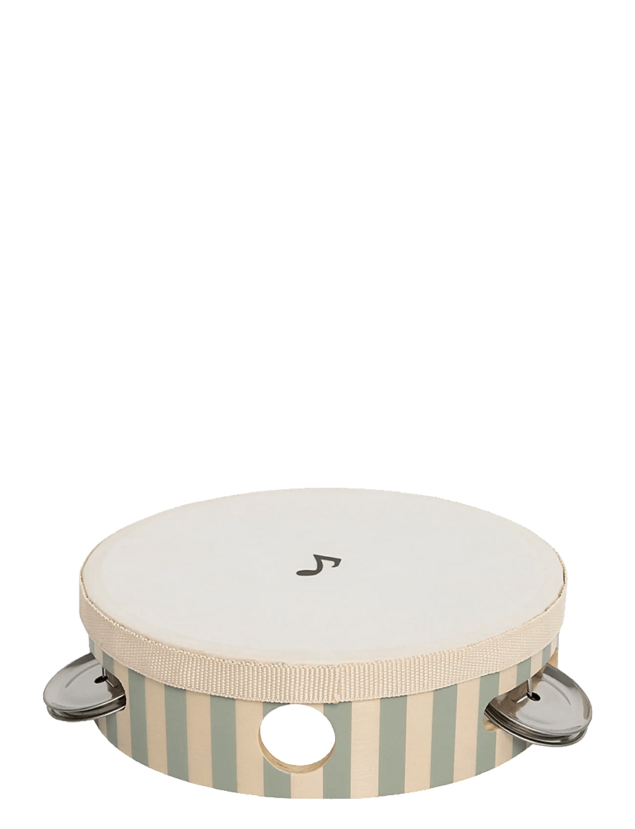 JaBaDaBaDo - Tambourine drum green stripes - muusikariistad - green - 0